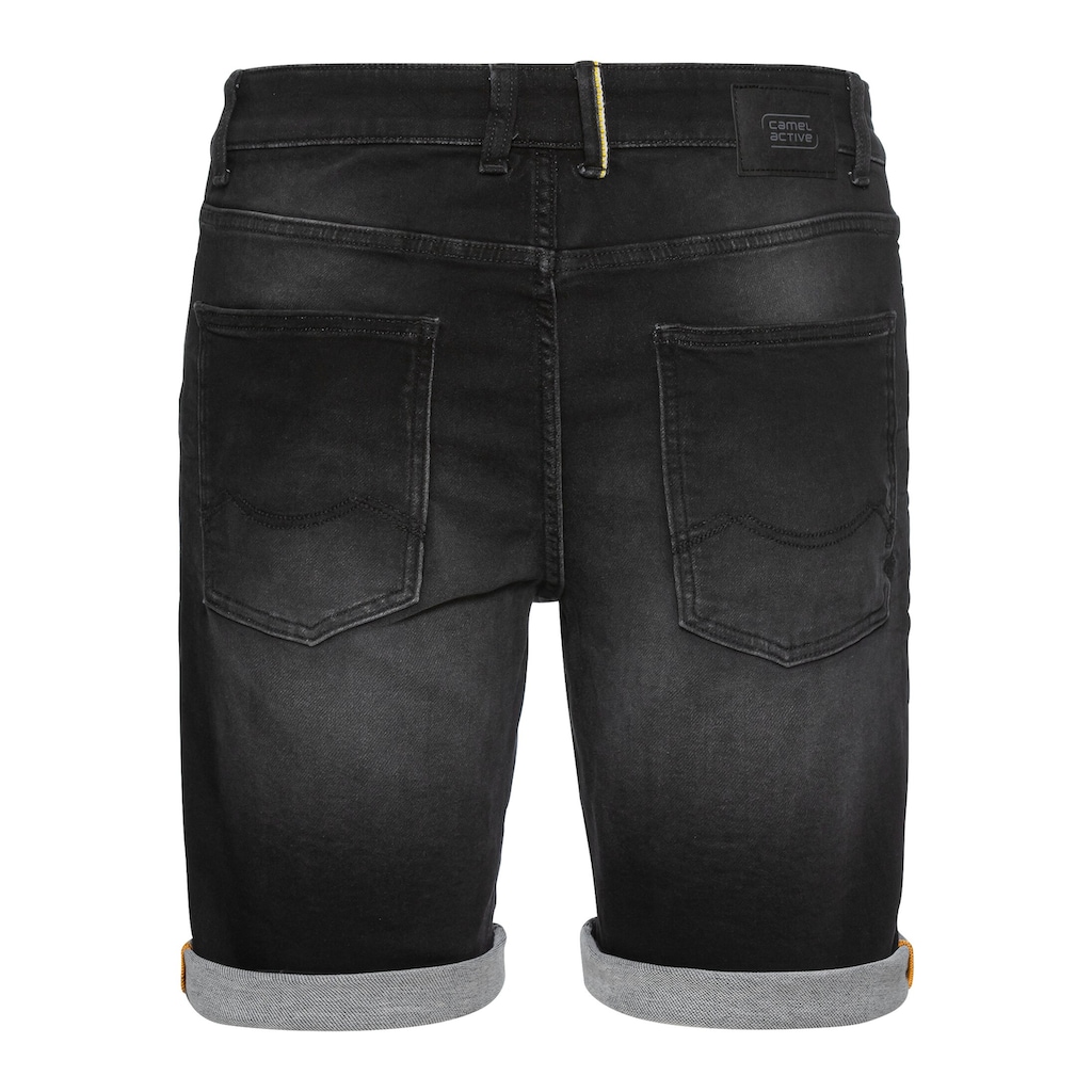 camel active Jeansshorts, mit Wash-Optik