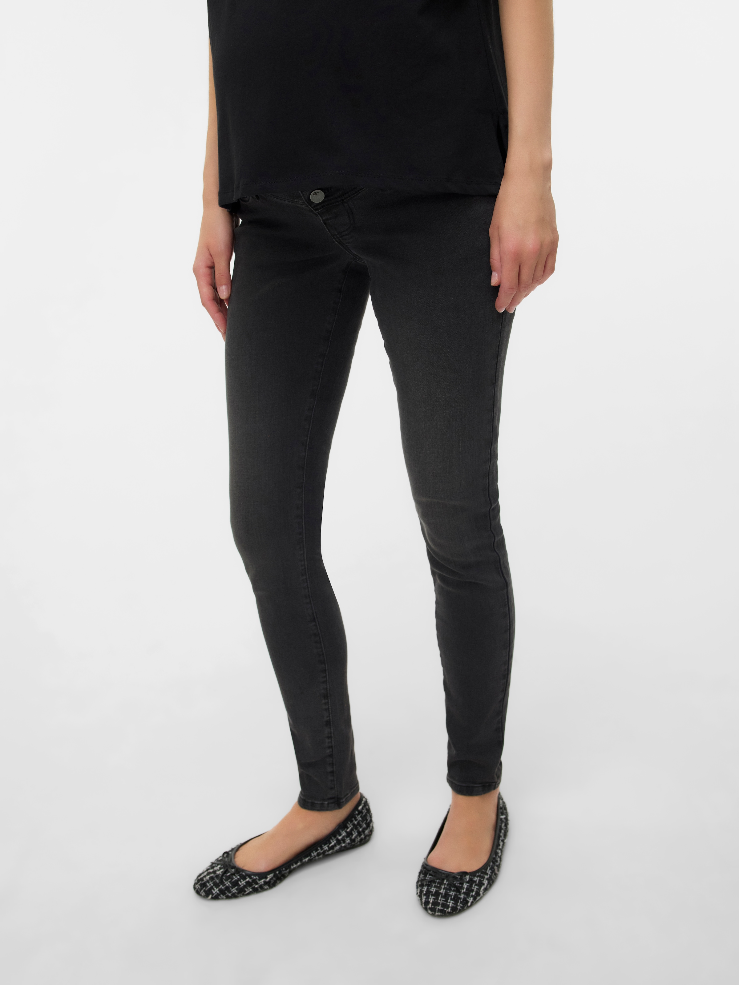 Mamalicious Umstandsjeans "MLMILA SLIM DG JEANS NOOS" Slim Fit, aus Baumwollmischung