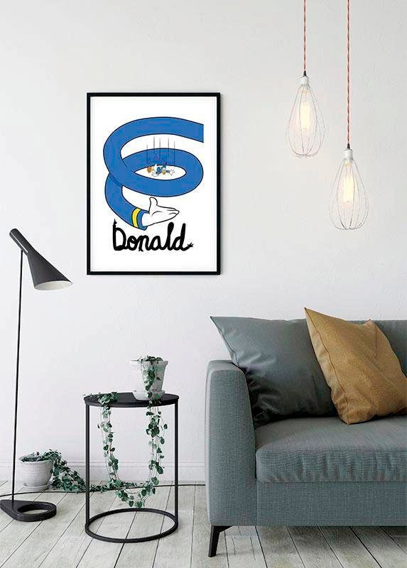 Komar Poster »Donald Duck Spiral«, Disney, (1 St.), Kinderzimmer, Schlafzimmer, Wohnzimmer