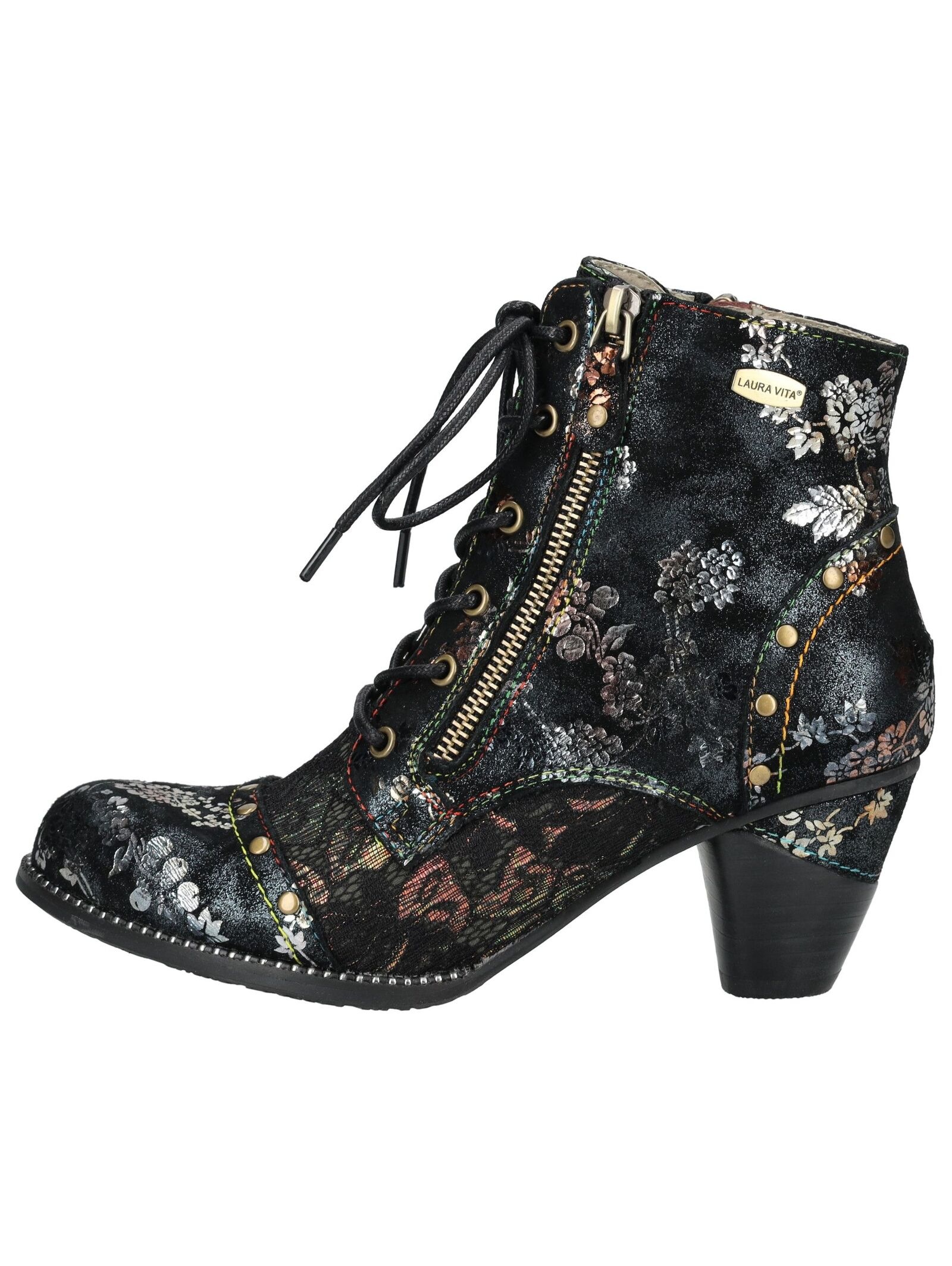 LAURA VITA Schnürstiefelette "LAURA VITA Stiefelette Leder/Textil" günstig online kaufen