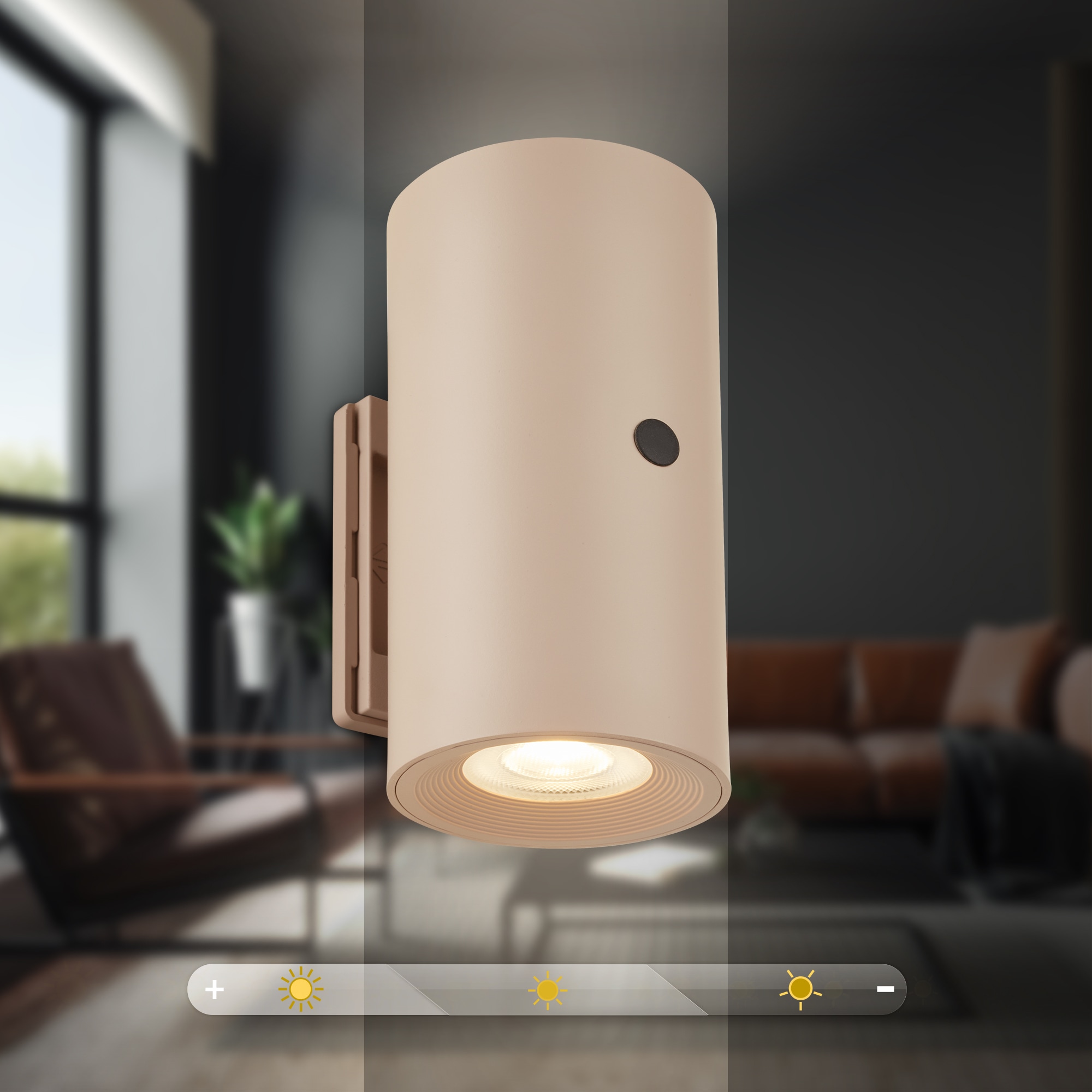 Briloner Leuchten LED Wandleuchte »ISY« LED-Modul 2 Stk. Warmweiß 6,1 x 12 cm (DxH) Beige 2 W ohne Stromanschluss Flur 2er-Set