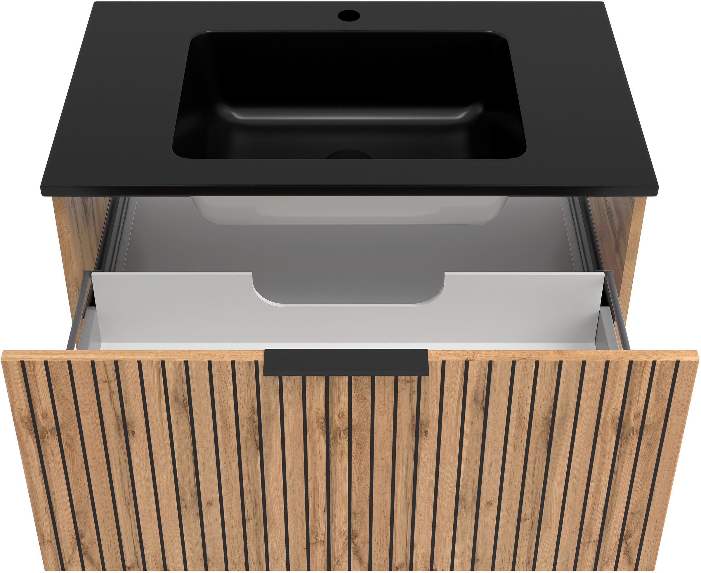 welltime Waschtisch wahlweise mit Auflage- oder Aufsatzbecken in zwei verschiedenen Farben