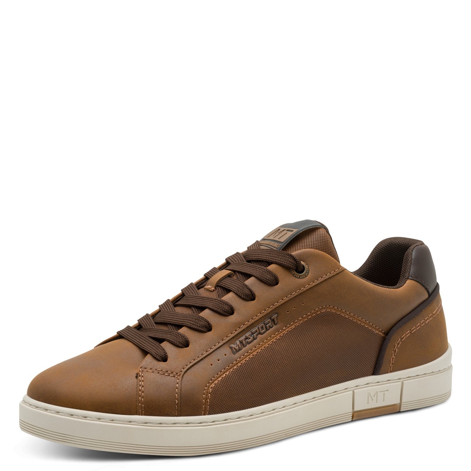 MARCO TOZZI Sneaker, Freizeitschuh, Halbschuh, Schnürer mit Ziernähten und Kontrastbesatz