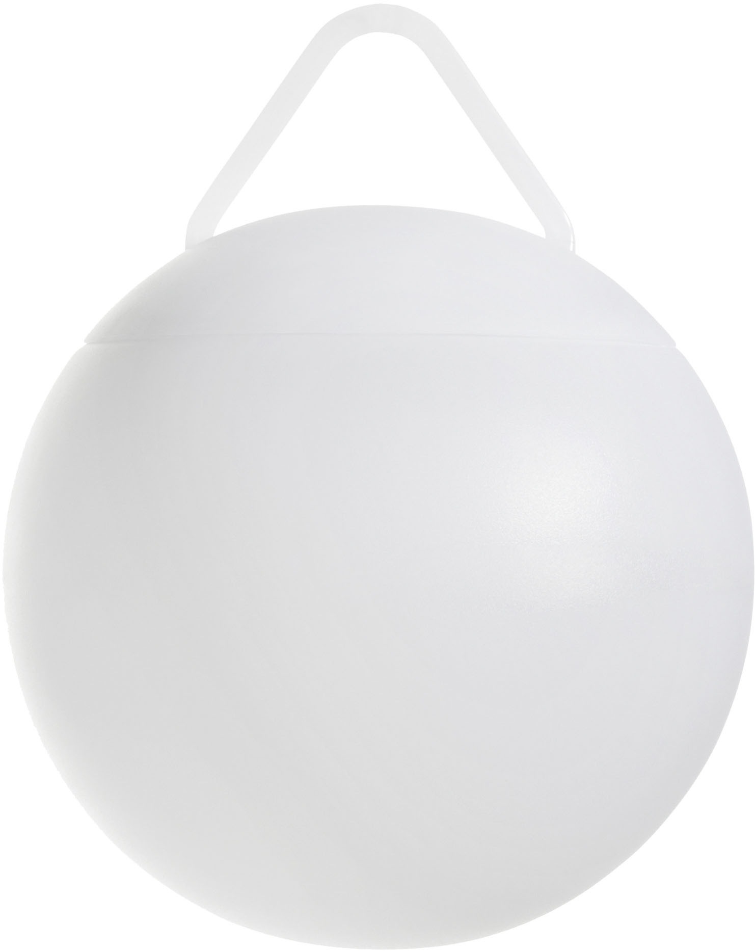 LED Außen-Stehlampe EGLO, Ø:20cmweiß, Leuchten, "POGGIOBELLO Spießleuchte - - LED - 0,45W - IP44", LED Kugel, Gartenkugel, Leuchtkugel,