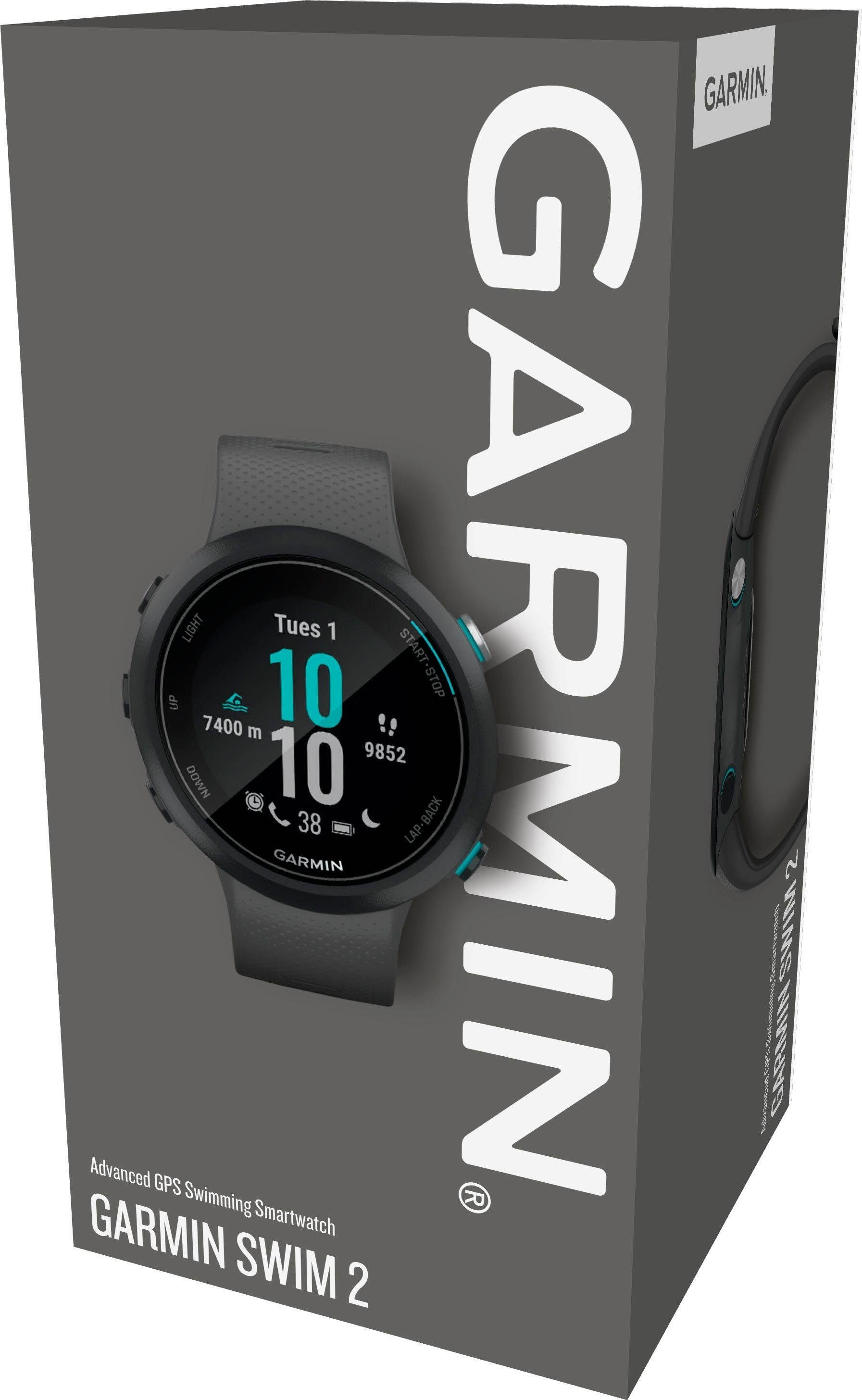 Garmin Smartwatch »Swim2 mit Silikon-Armband 20 mm«