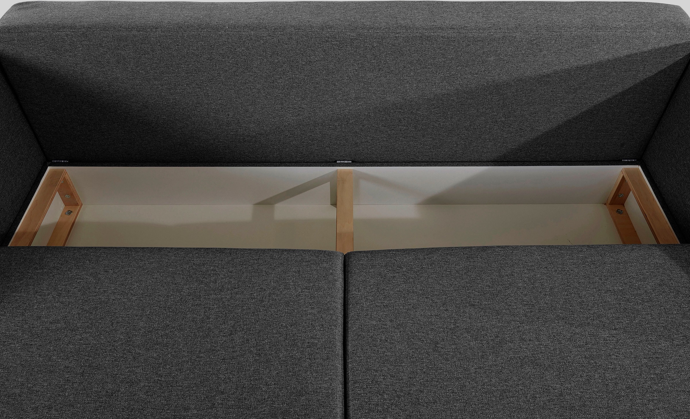 Home affaire Schlafsofa »Granbo«, incl. Bettfunktion und Bettkasten, Federkern-Polsterung, Seitentasche