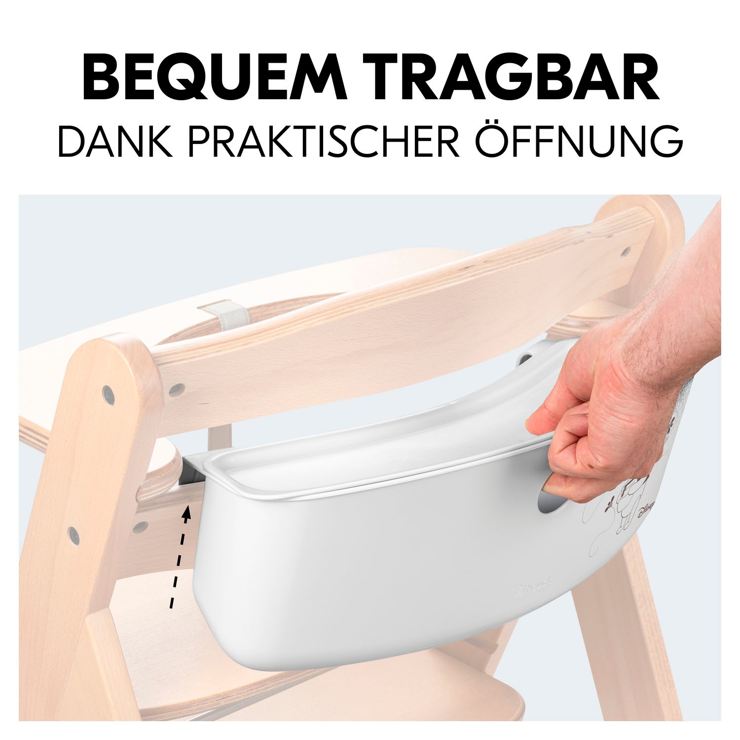 Hauck Aufbewahrungsbox »Highchair Box S, Disney Pooh White«, für Hochstühle