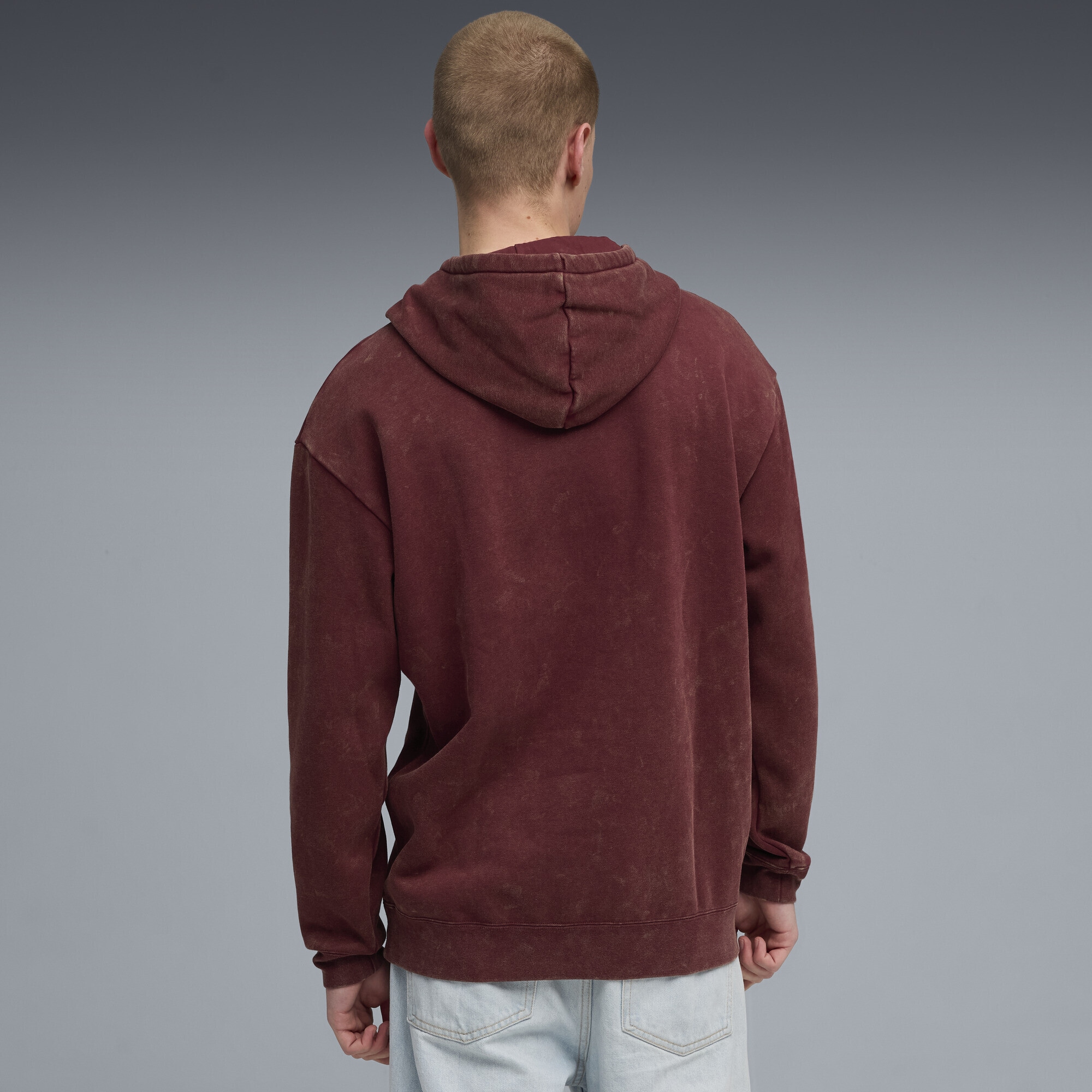 PUMA Hoodie »Essentials Elevated Relaxed Wash Hoodie Herren«