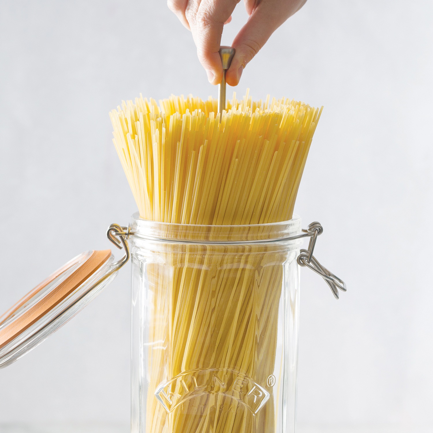 KILNER Vorratsglas, (1 tlg.), für Spaghetti, spülmaschinengeeignet, 2 Liter
