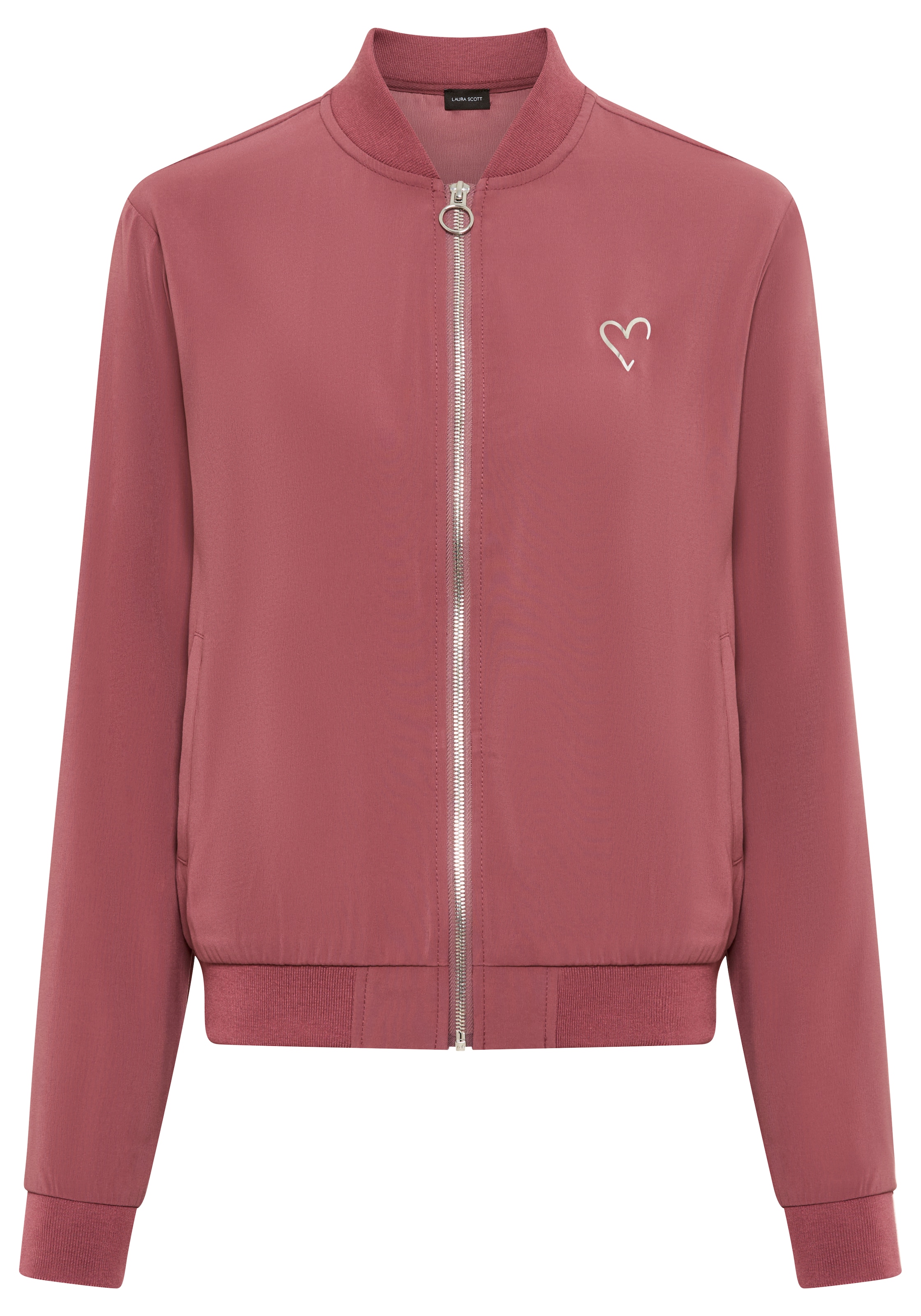 Laura Scott Blouson mit Herz Druck-Applikationen, leichte Übergangsjacken