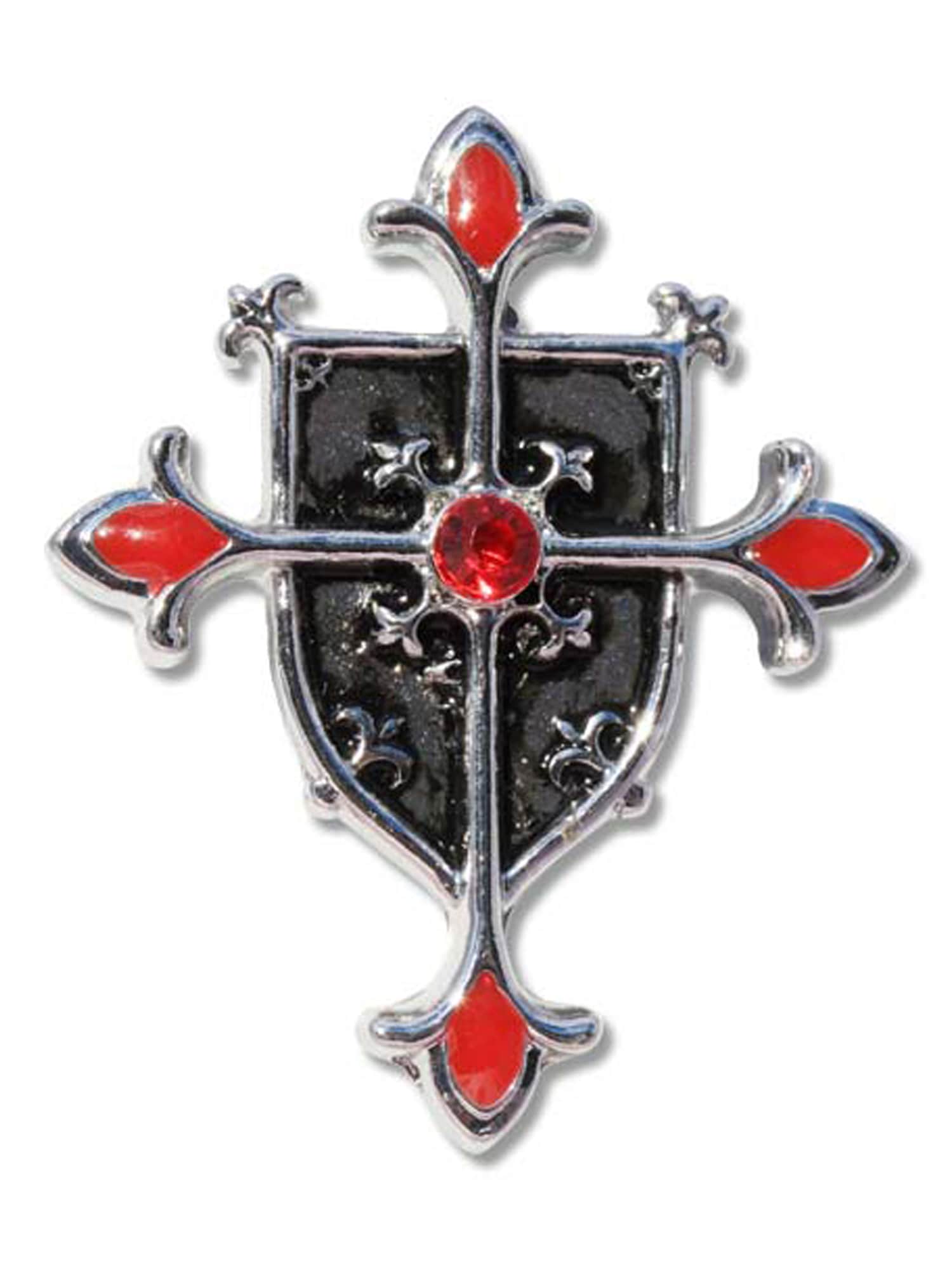 Adelia´s Amulett »Anhänger Talismane der Tempelritter«, Schild-Kreuz - Schutz gegen das Böse