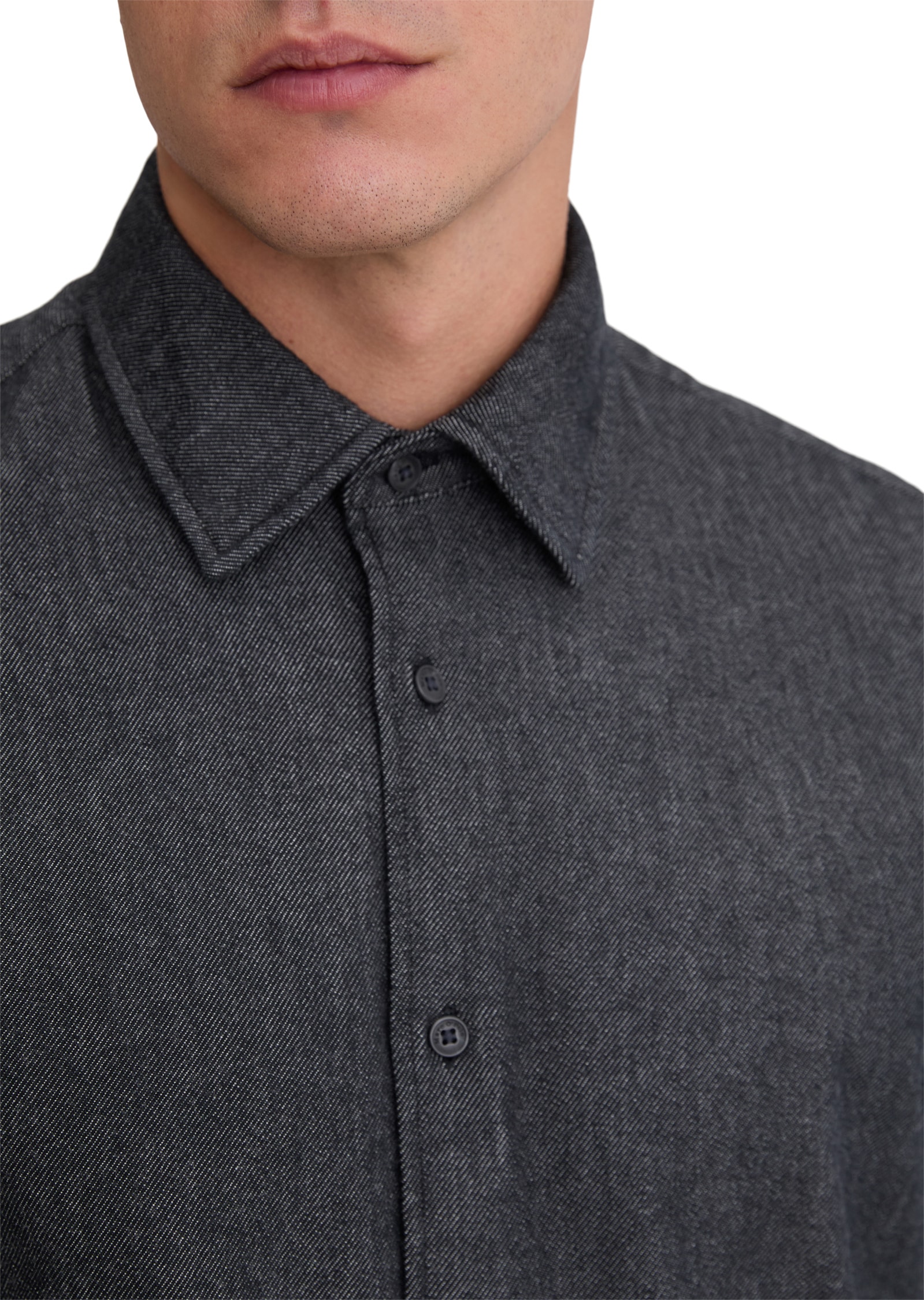 Marc O'Polo Langarmhemd »aus reiner Bio-Baumwolle«