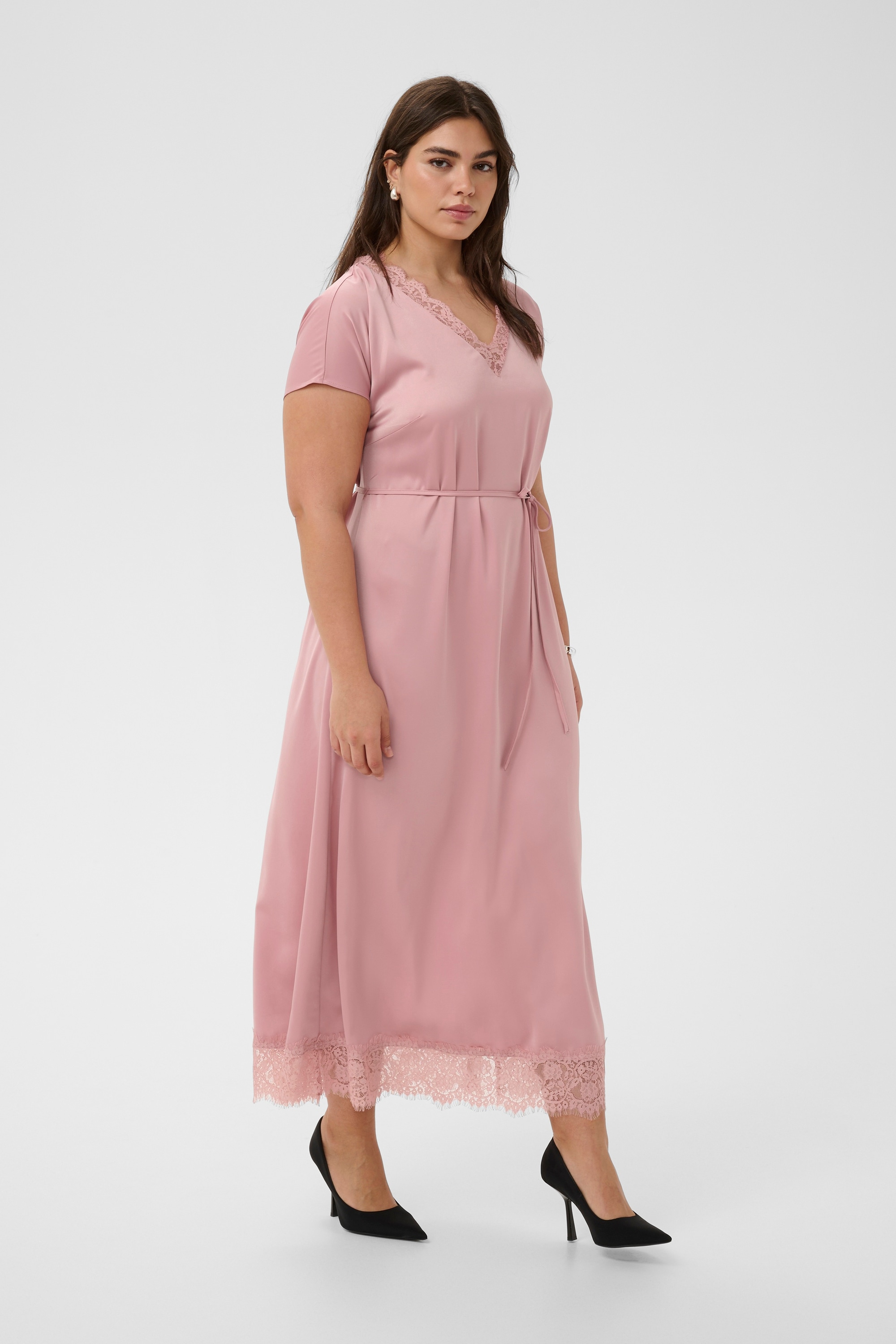 KAFFE Curve Midikleid »Damen Kleid KCjamie«