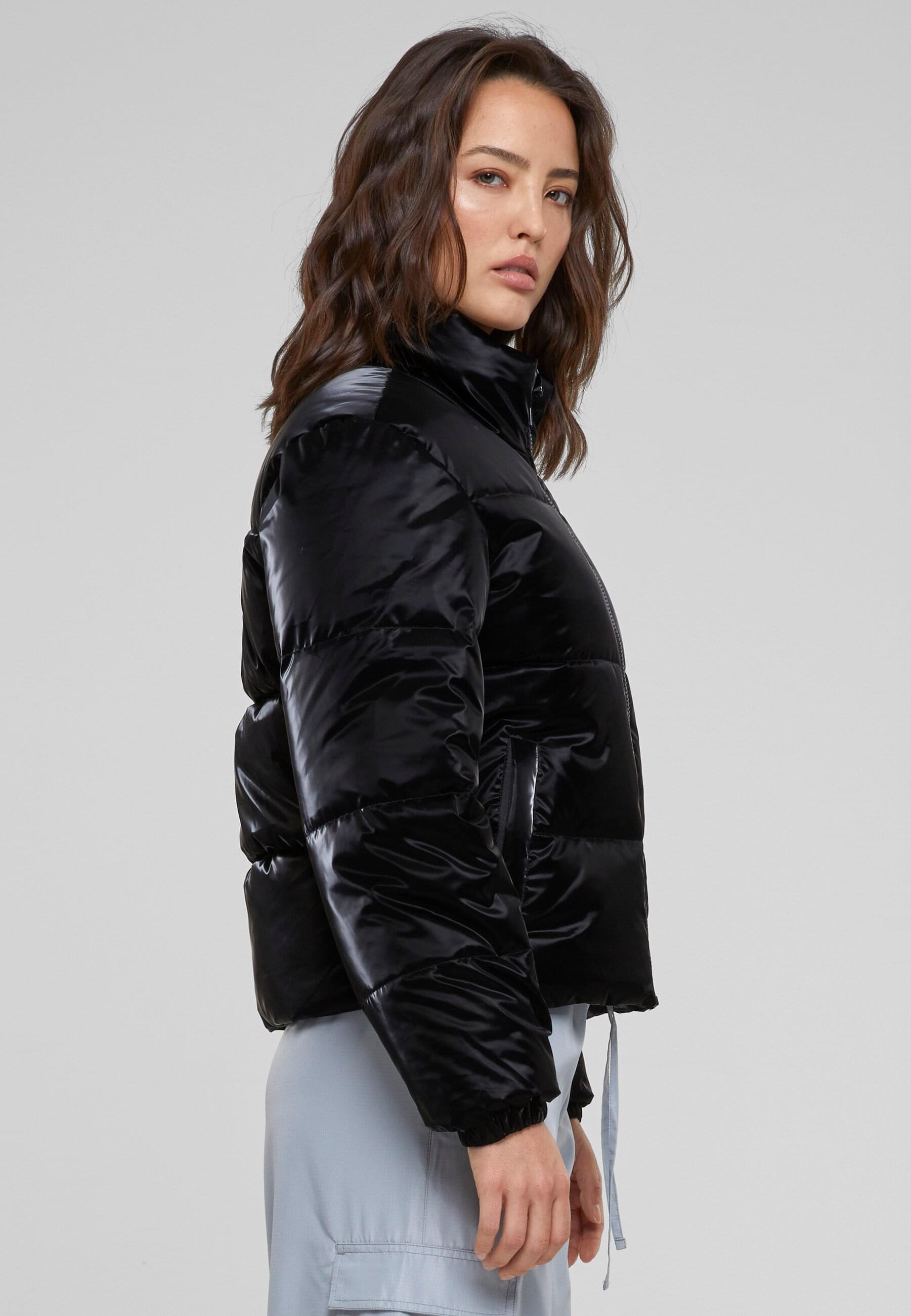 URBAN CLASSICS Winterjacke »Urban Classics Damen Ladies Shark Skin Puffer Jacket« 1 Stk. tlg. ohne Kapuze