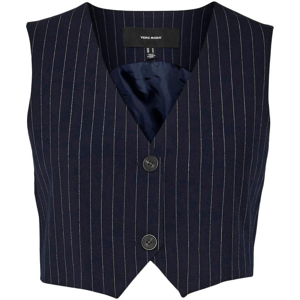 Vero Moda Anzugweste »VMLISRIA SL SHORT PINSTRIPE VEST BOO«