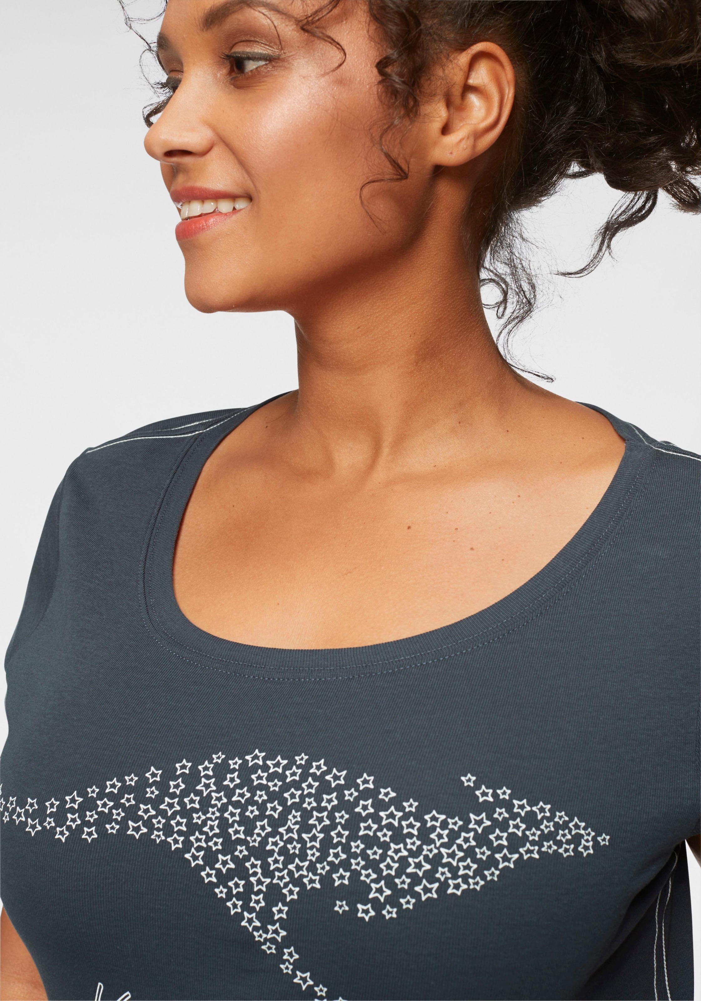 KangaROOS T-Shirt, Kurzarm, sehr figurbetonte Passform