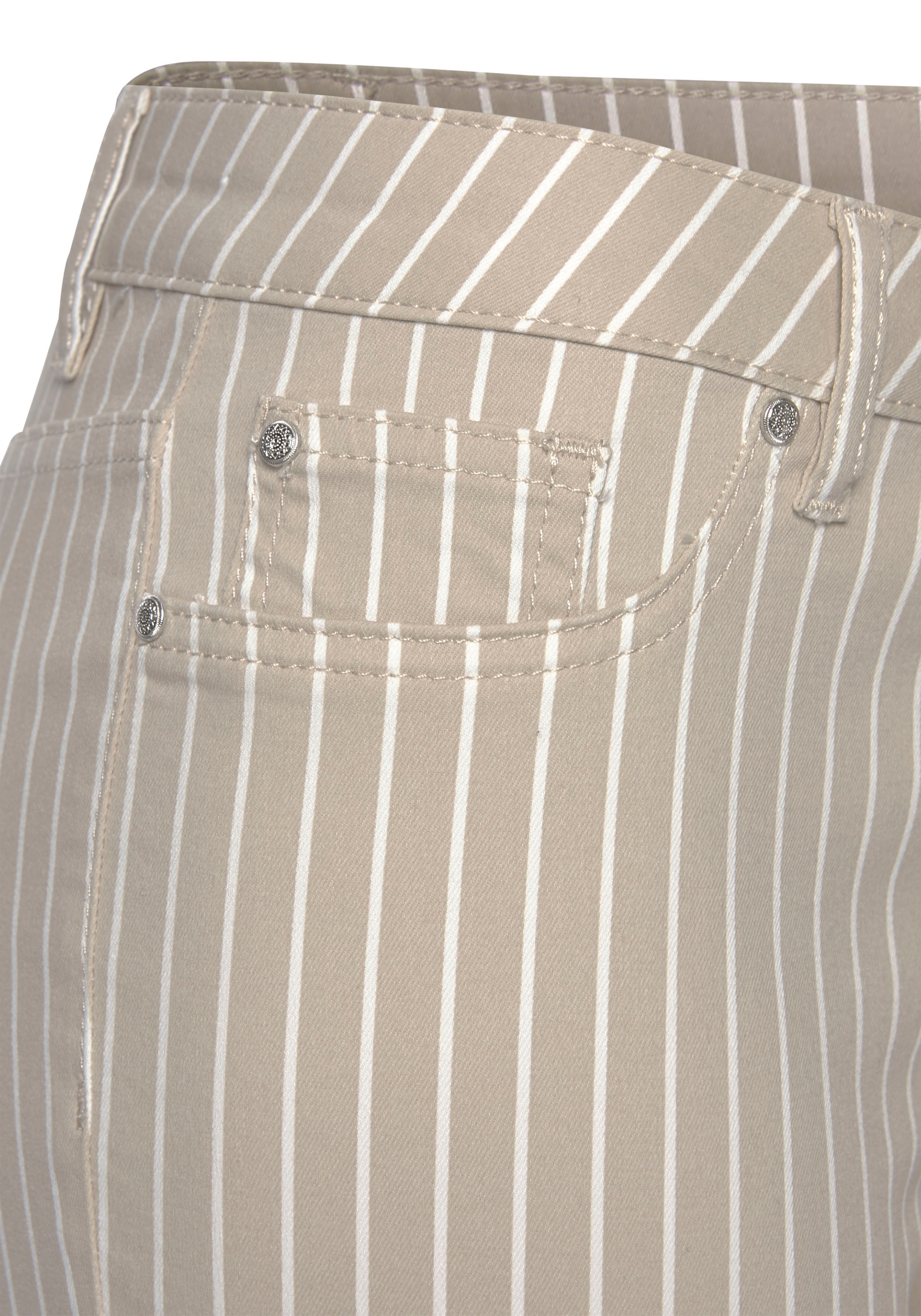 LASCANA 7/8-Jeggings  mit Streifenprint in Slim-Fit-Form, Superstretch-Qualität