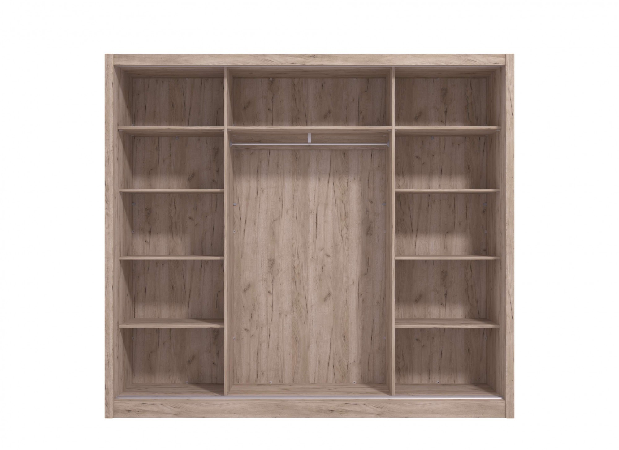 INOSIGN Schwebetürenschrank »Navara Kleiderschrank mit Spiegel Wäscheschrank Garderobe«, Kleiderschrank mit Spiegel, FSC®-zertifiziert, 242,5x215,5x61cm
