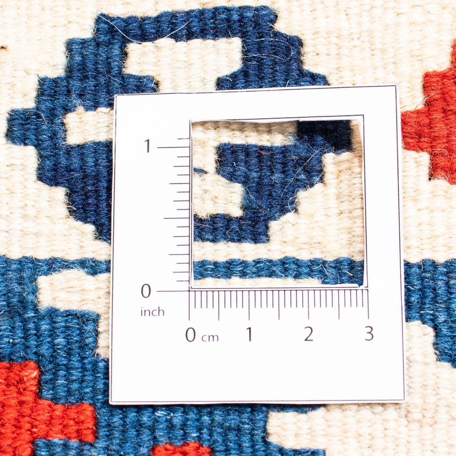 morgenland Wollteppich »Kelim - Oriental quadratisch - 102 x 102 cm - dunkelrot«, quadratisch, Wohnzimmer, Einzelstück