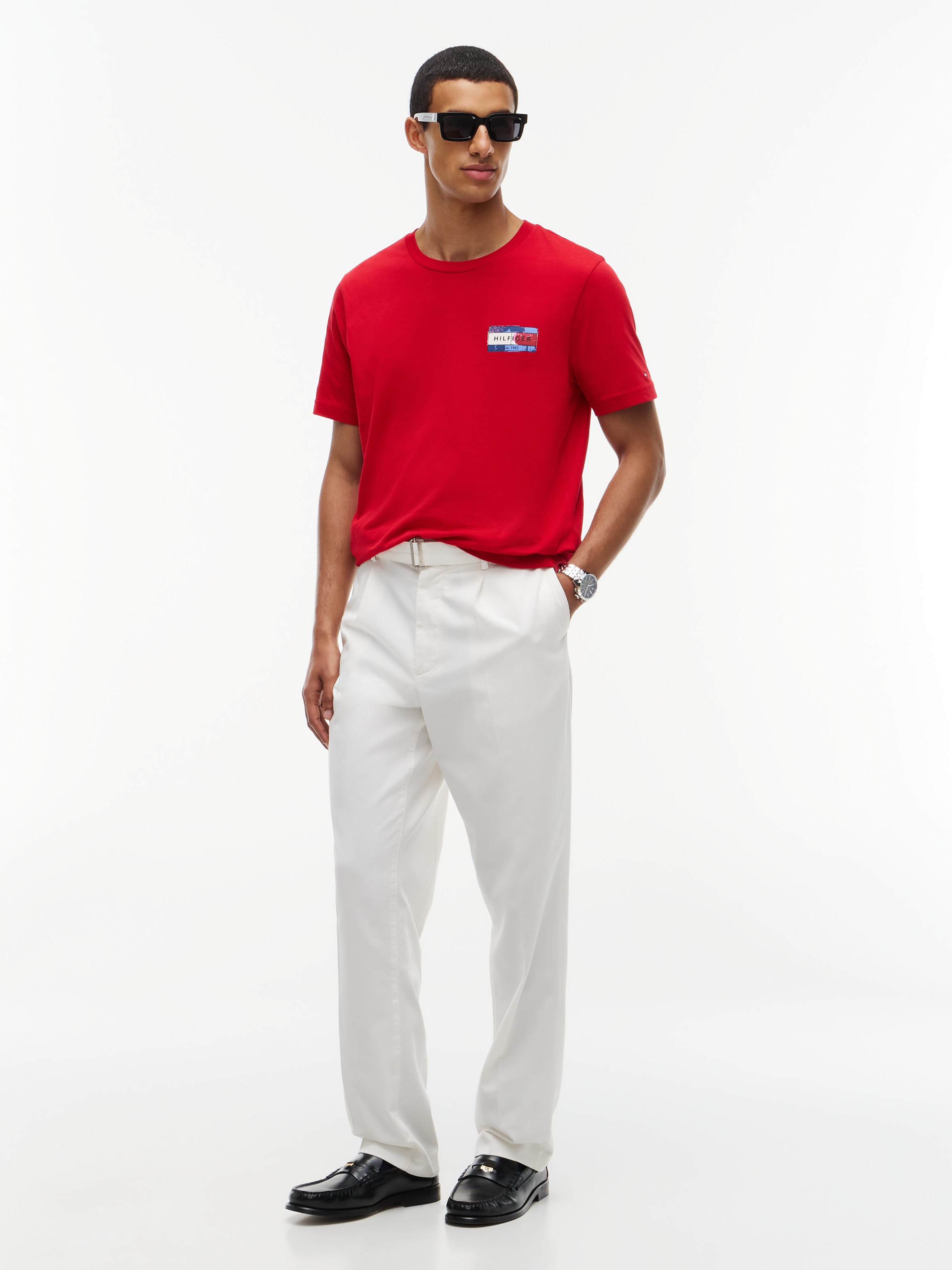 Tommy Hilfiger T-Shirt »BRAND LOVE BACK FLAG GRAPHIC« mit markantem Rückenprint, normale Passform