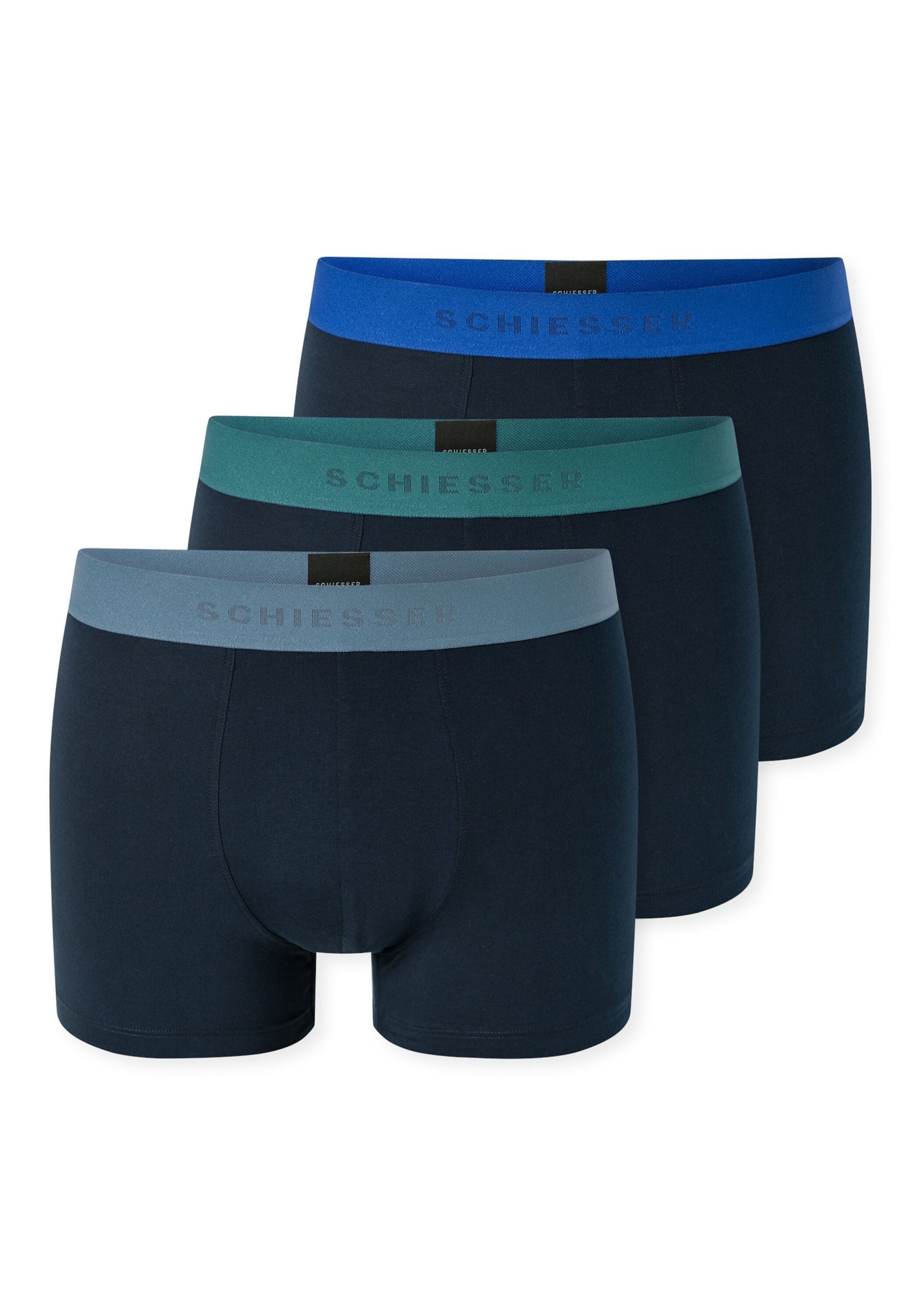 Schiesser Boxershorts "Boxershort 3PACK Shorts 3er Pack"