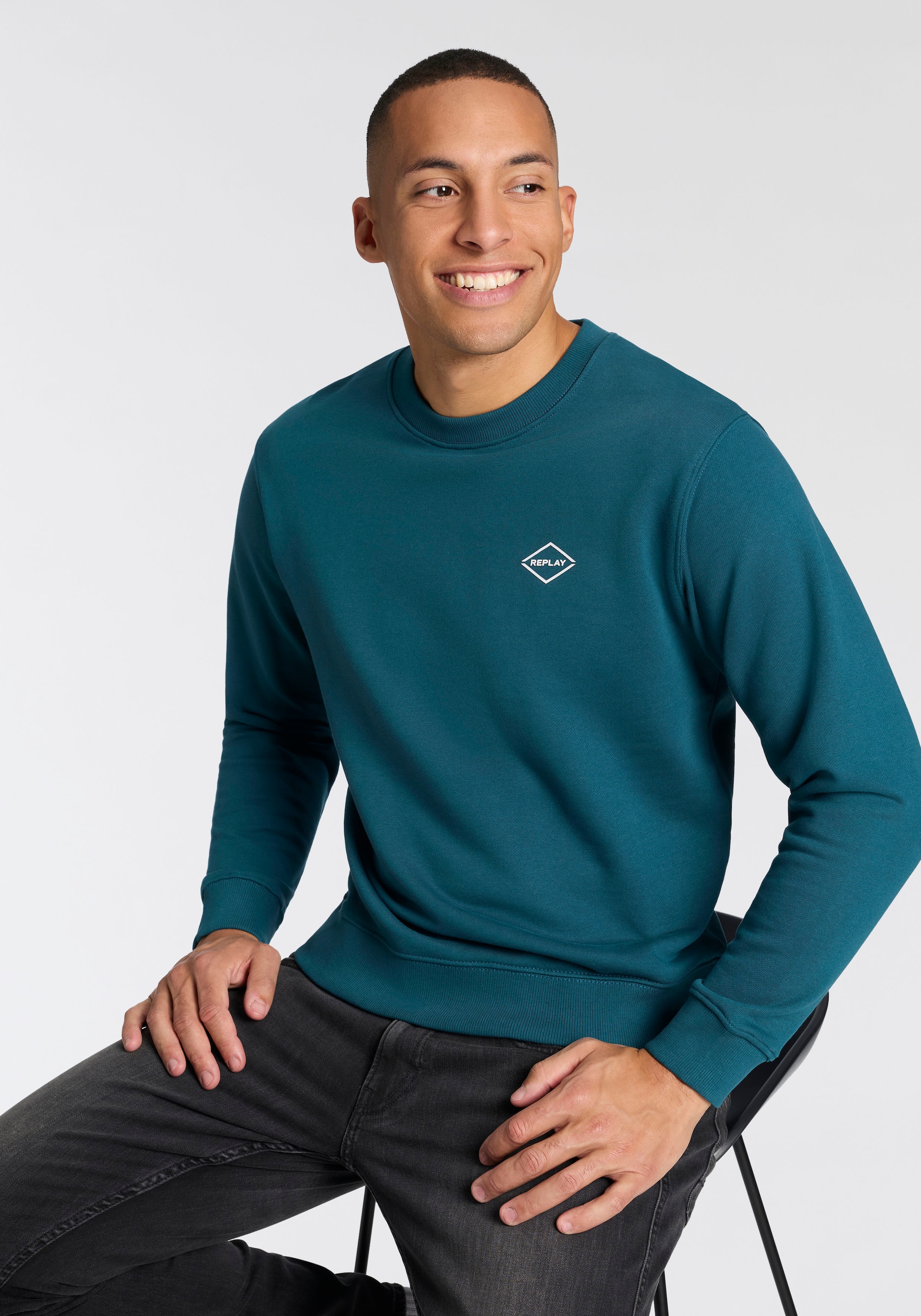 Replay Sweatshirt, in Baumwoll-Qualität