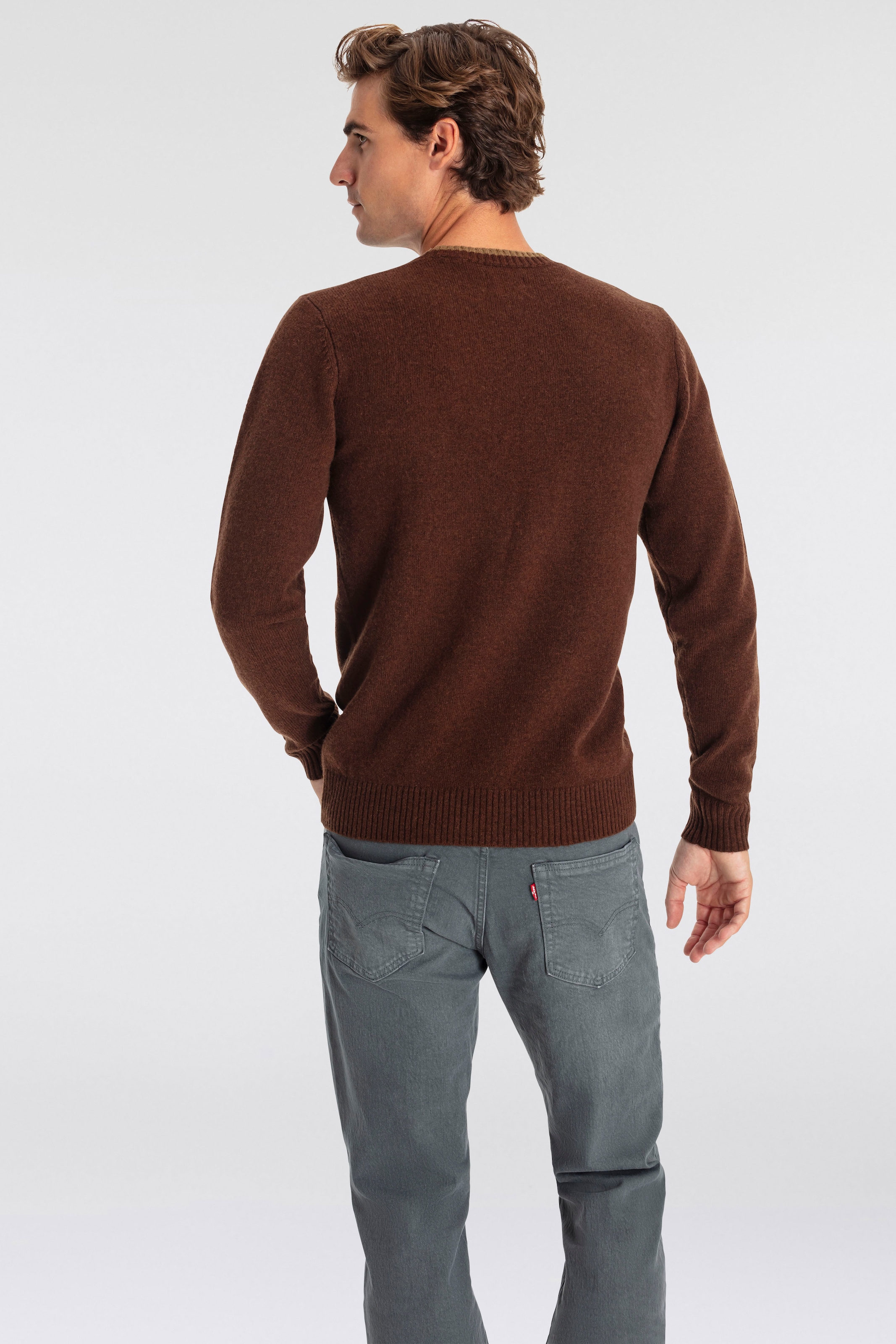 Levi's® Wollpullover »ORIGINAL HM SWEATER«, in klassischer Rundhalsform