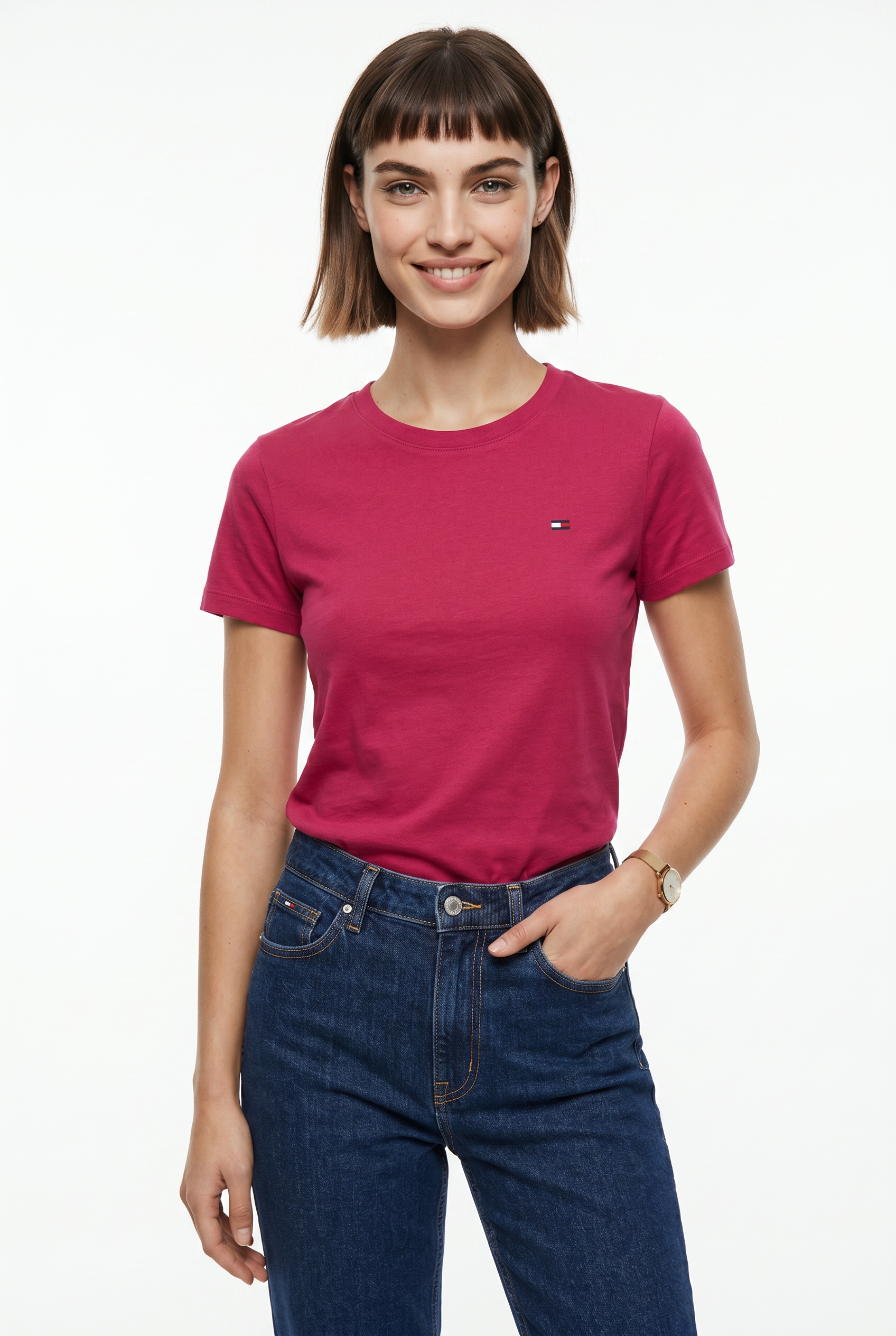 Tommy Jeans T-Shirt »TJW 2PACK C-NECK TEE« Packung, 2er, 2 Stk. mit Logo-Stickerei
