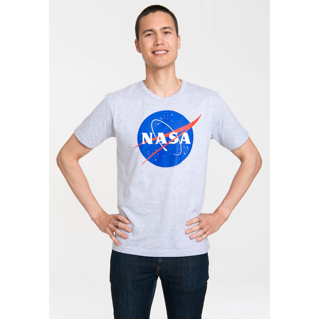 LOGOSHIRT T-Shirt »NASA Logo« mit coolem NASA-Logo