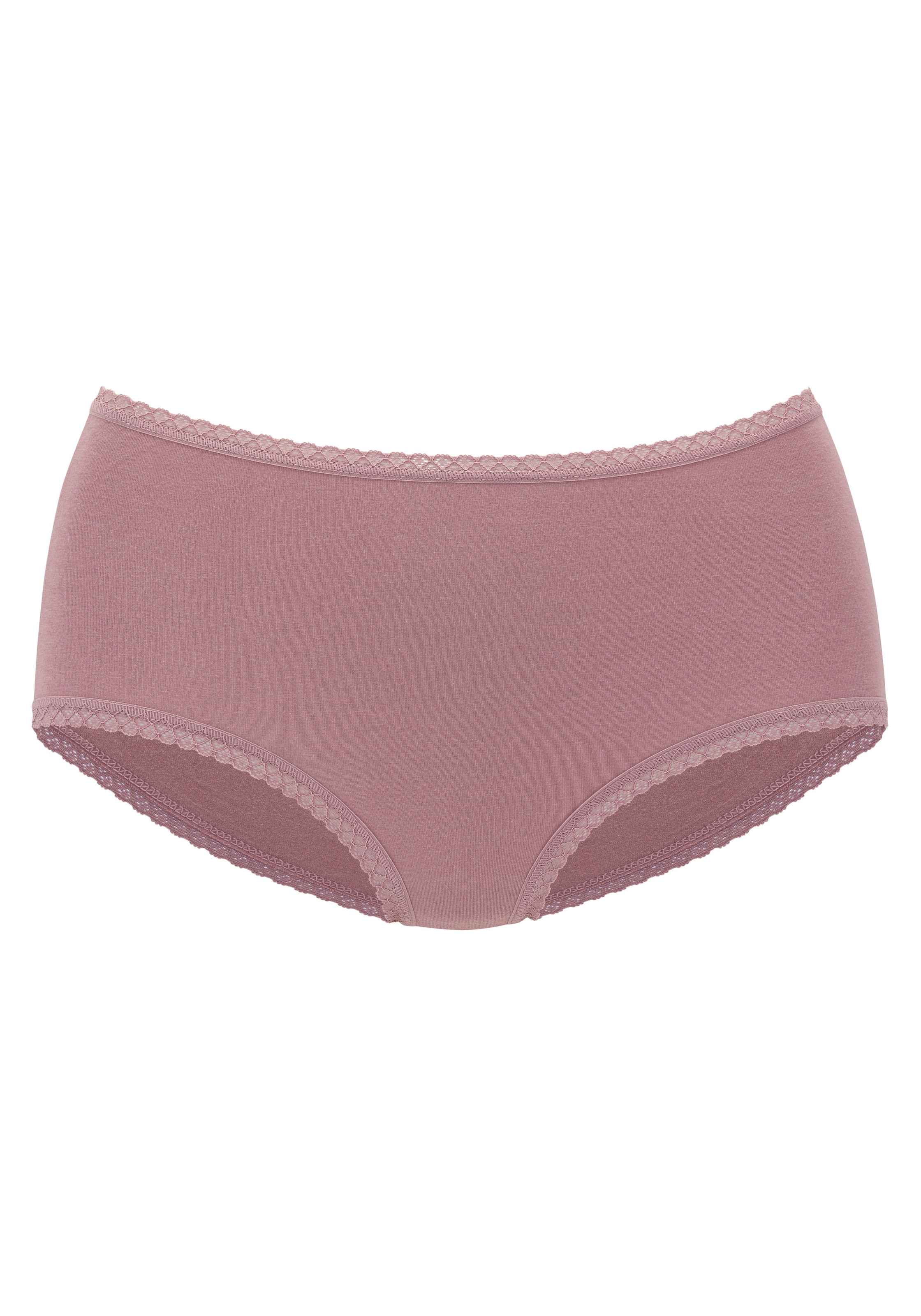 Vivance Taillenslip, (7er-Pack), aus weicher Baumwollqualität mit feiner Spitzeneinfassung