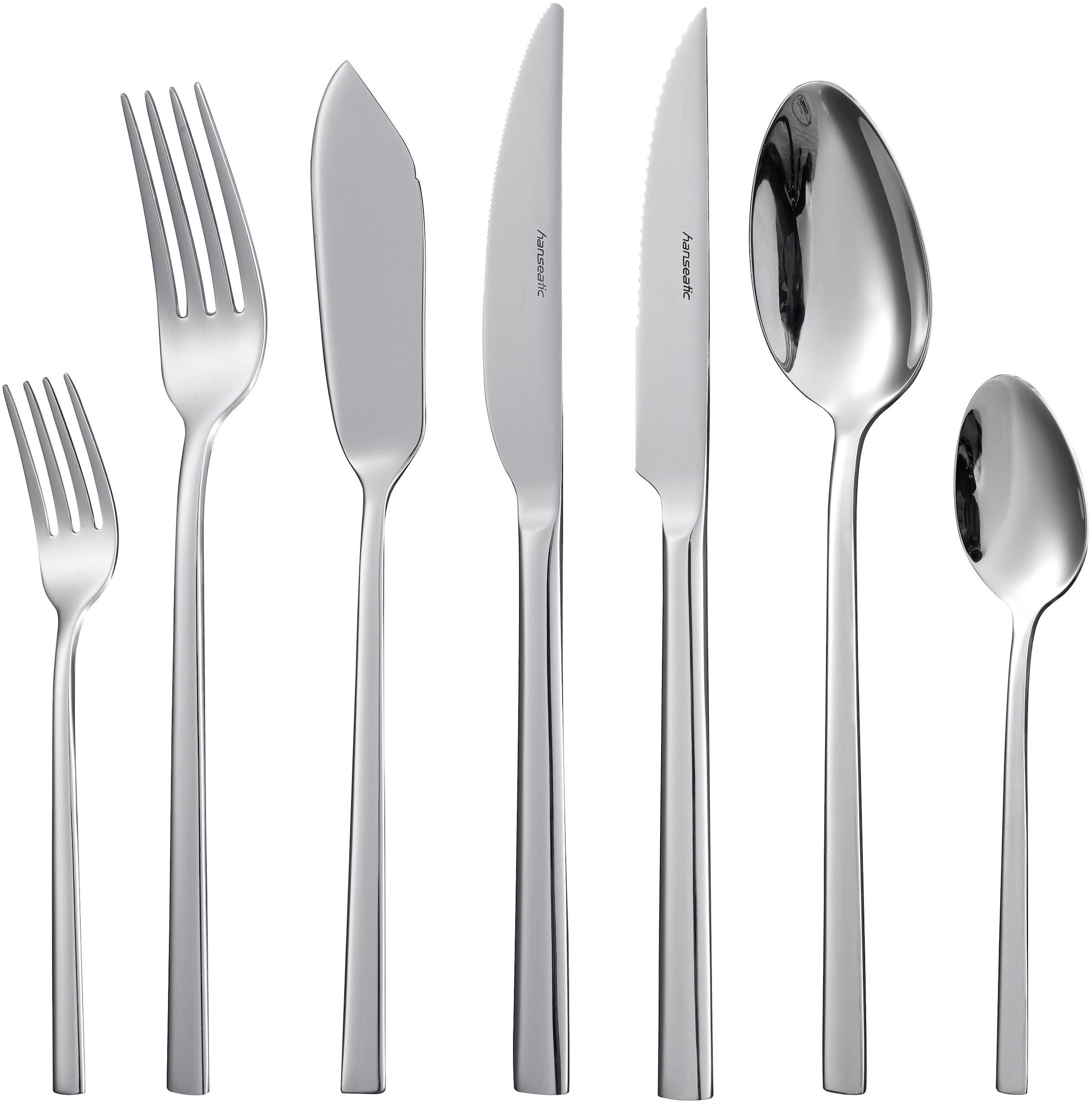 Hanseatic Besteck-Set "SMART, glänzend" leichtes und minimalistisches Desig günstig online kaufen