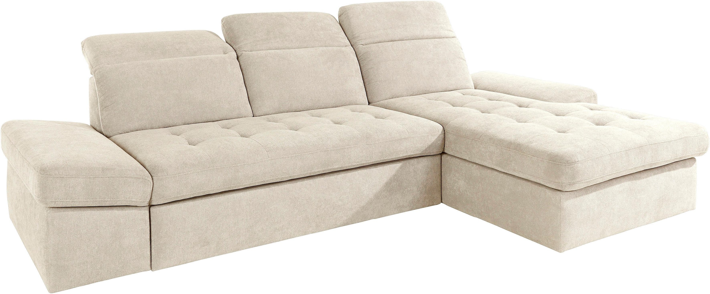 sit&more Ecksofa »Stardust L-Form«, wahlweise mit Bettfunktion und Bettkasten