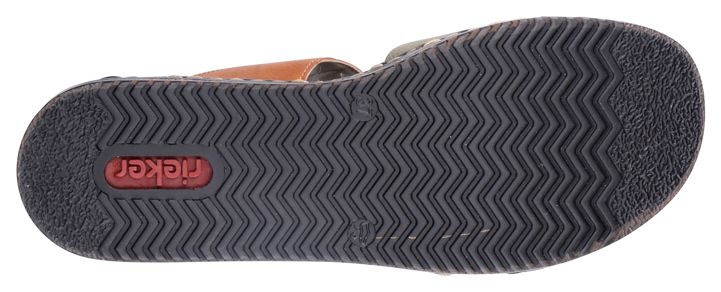 Thumbnail - Rieker Pantolette, Keilabsatz, Sommerschuh, Schlappen mit praktischem Klettriemchen