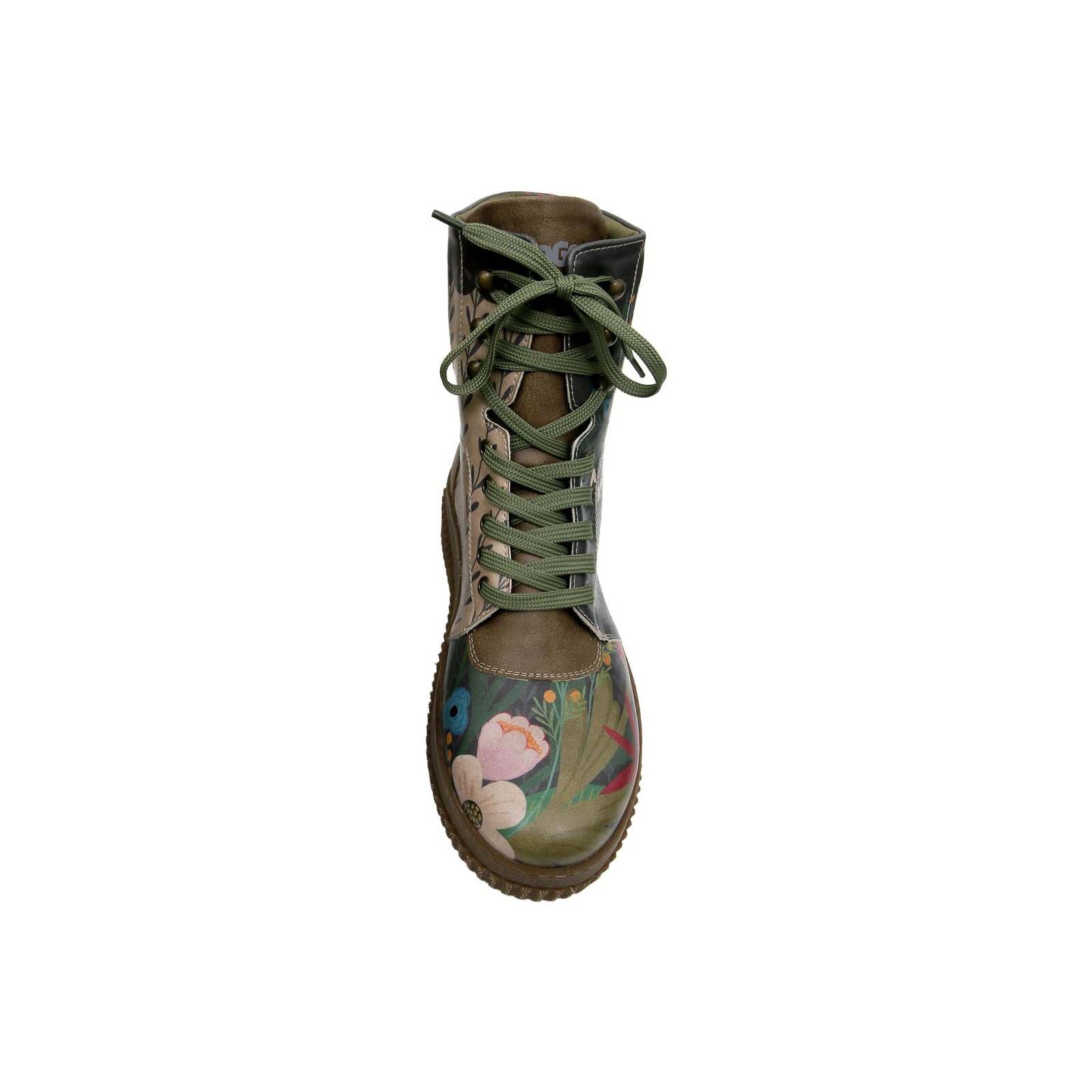 DOGO Schnürboots »Future Boots Bear And Flowers Damen Boots / Female«, Vegan