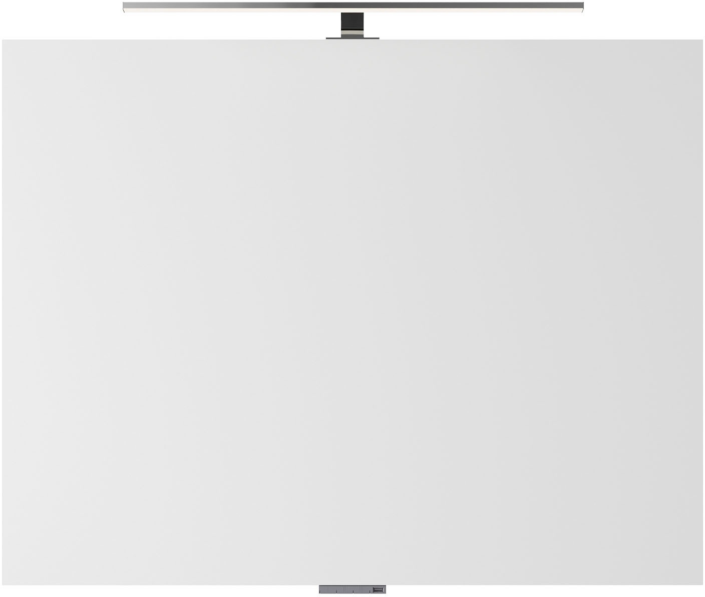 Saphir Badmöbel-Set »Serie 4035 2-teilig, Keramikwaschtisch mit LED-Spiegel, 90 cm breit«, (Set), Badezimmer-Set inkl. Türdämpfer, 2 Schubladen, Waschplatz