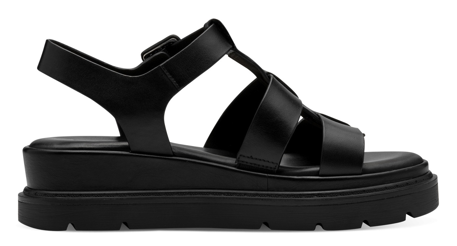 Tamaris Keilsandalette, Plateau, Riemchensandale, Sommerschuh mit verstellbarer Schnalle