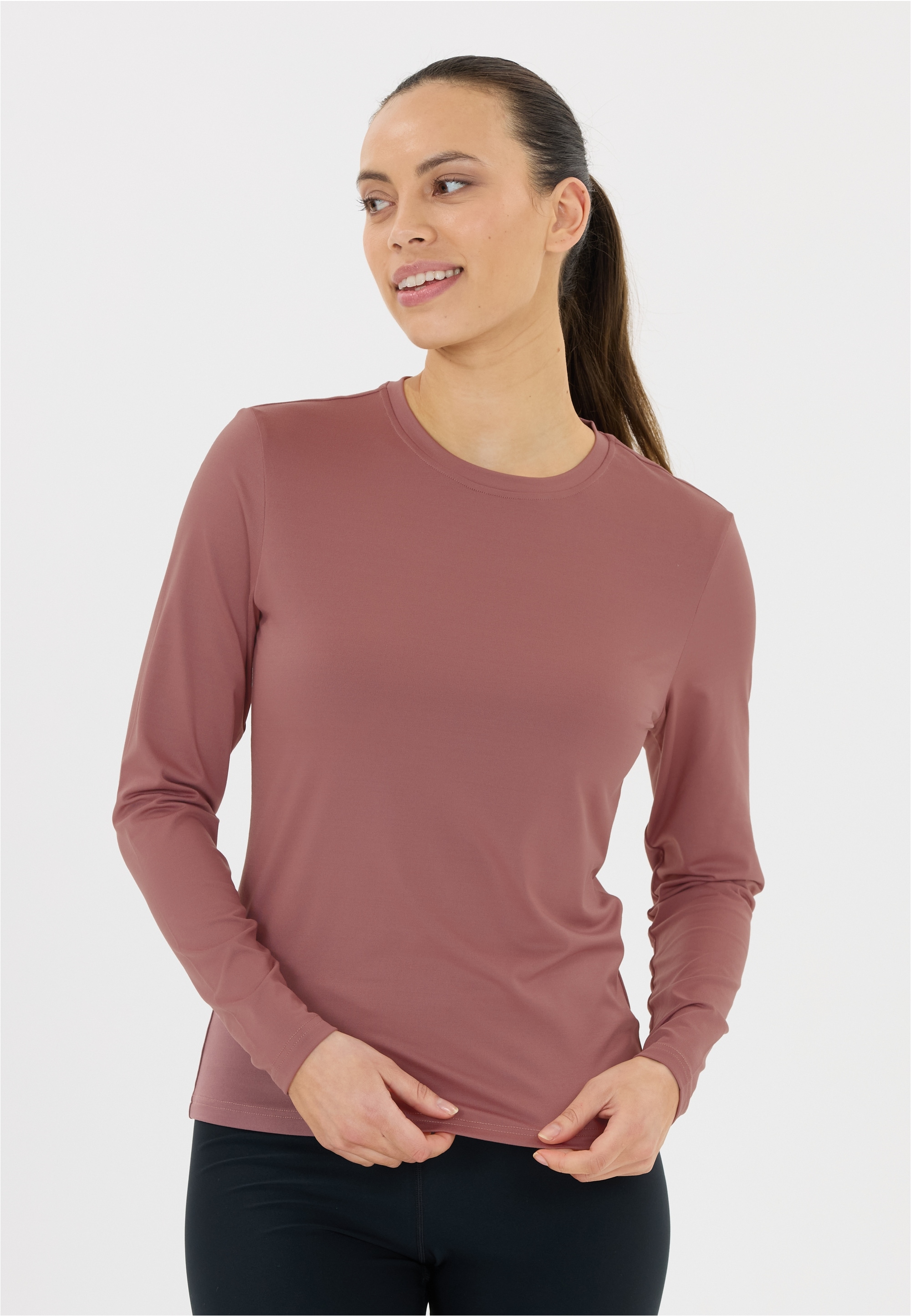 ATHLECIA Langarmshirt "Almi", mit feuchtigkeitsregulierender Funktion günstig online kaufen