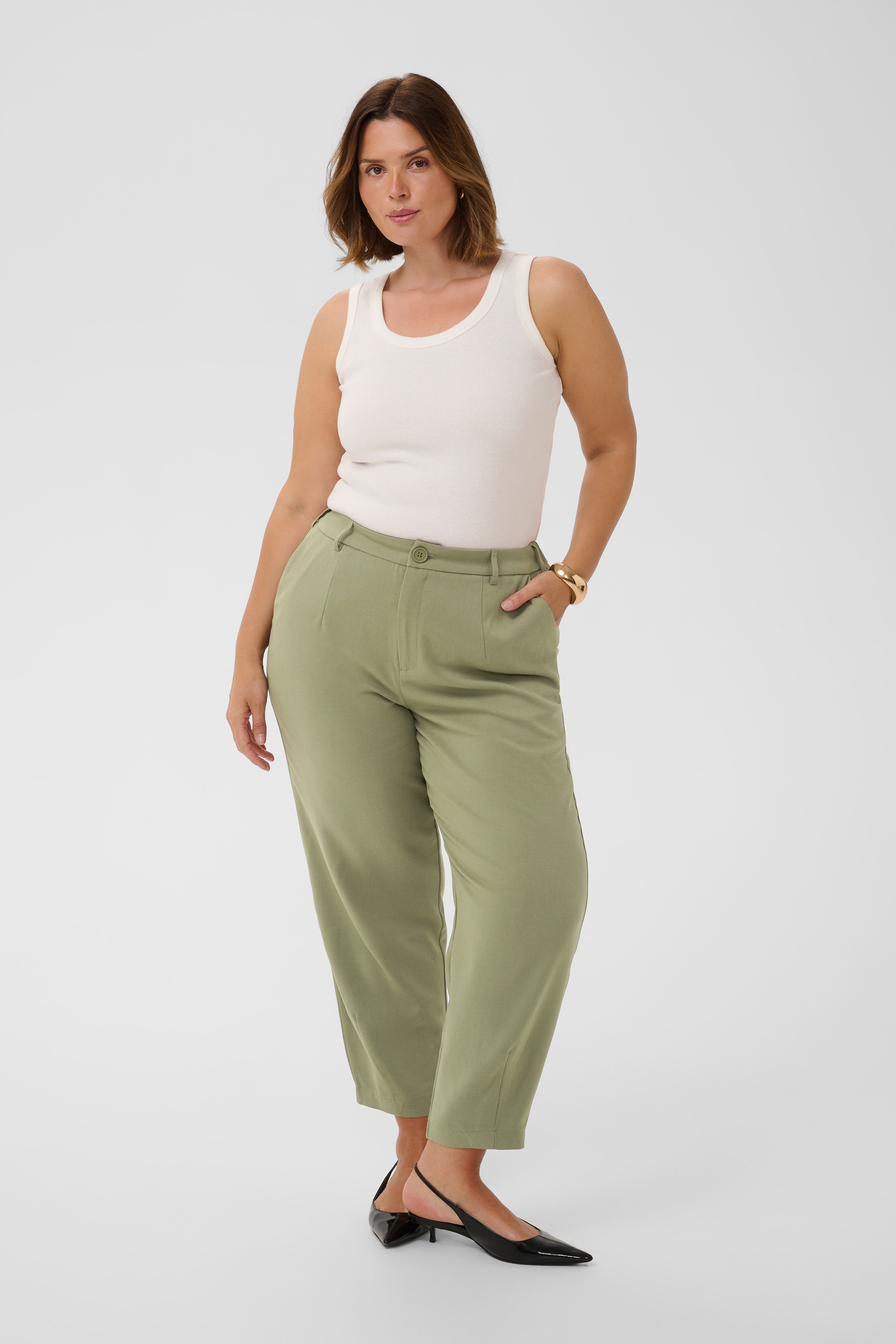 KAFFE Curve Marlene-Hose »Damen Anzughose KCMERLA«