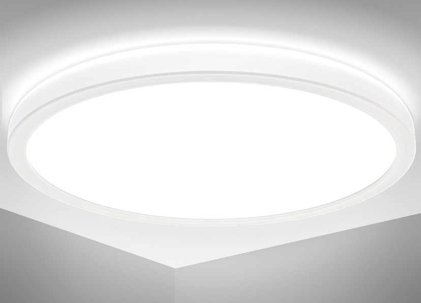 B.K.Licht LED Deckenleuchte »BK_DL1525 Silberfarbig«, Ø29cm | 4.000K, BAUR Bad-Deckenlampe, LED 12W, 1.200lm, 1 IP44, flammig-flammig
