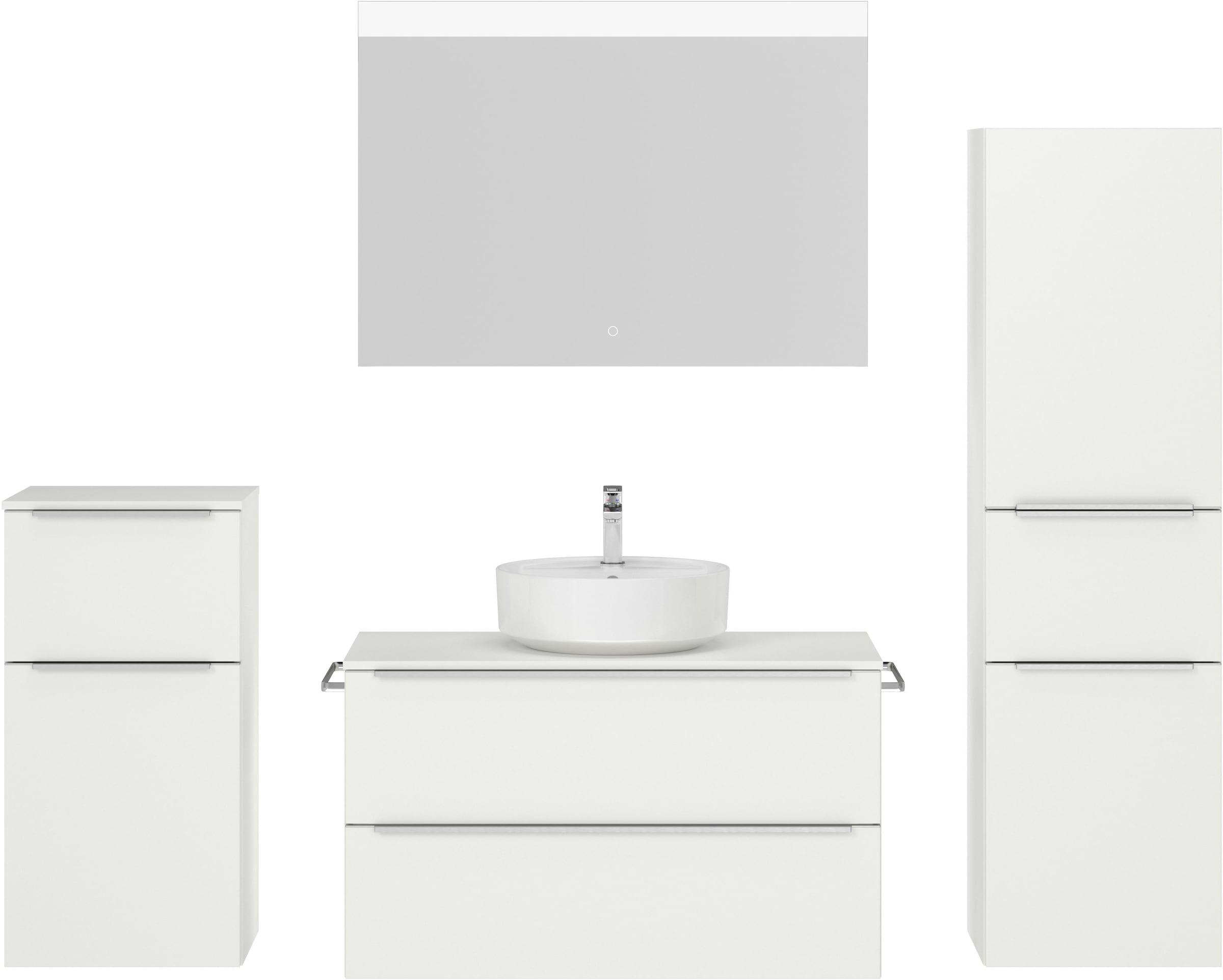 nobilia Badmöbel-Set "Alvene" vormontiert, mit Soft-Close, 4 Stk. tlg. günstig online kaufen
