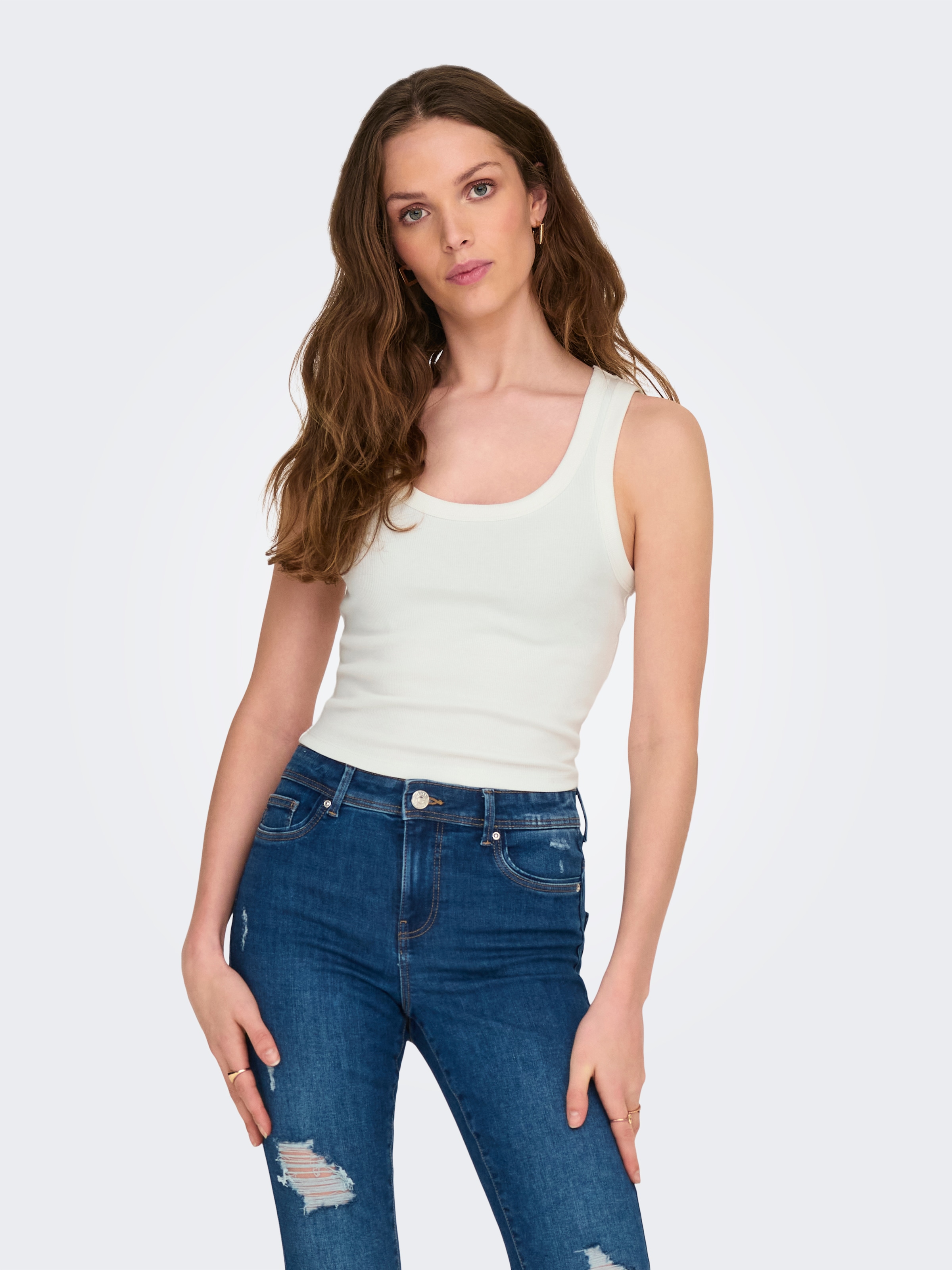 ONLY Tanktop »ONLEASY S/L TANK TOP JRS 2 PACK«, (Set, 2 tlg.)