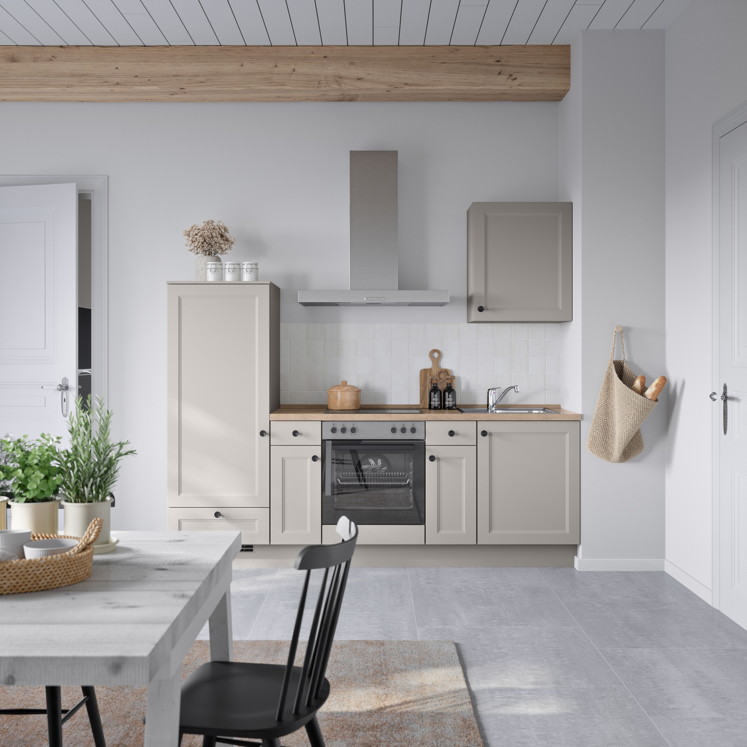 nobilia® Küchenzeile »"Cascada I"«, vormontiert, Ausrichtung wählbar, Breite 240 cm, wahlw. mit E-Geräten