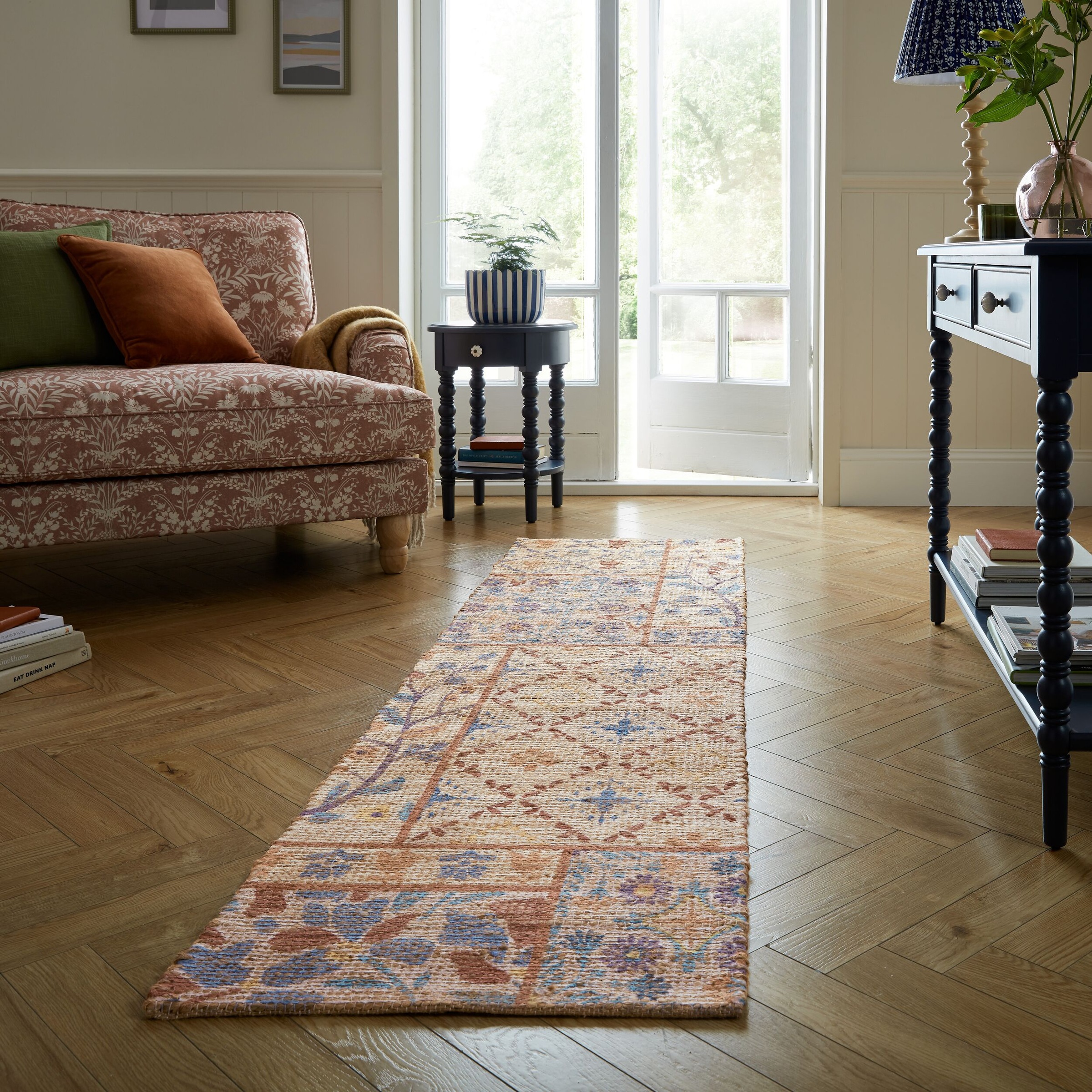 FLAIR RUGS Teppich »RILEY BLOCK GEO«, rechteckig, 2 mm Höhe, Riley Block Geometrischer Läufer Teppich