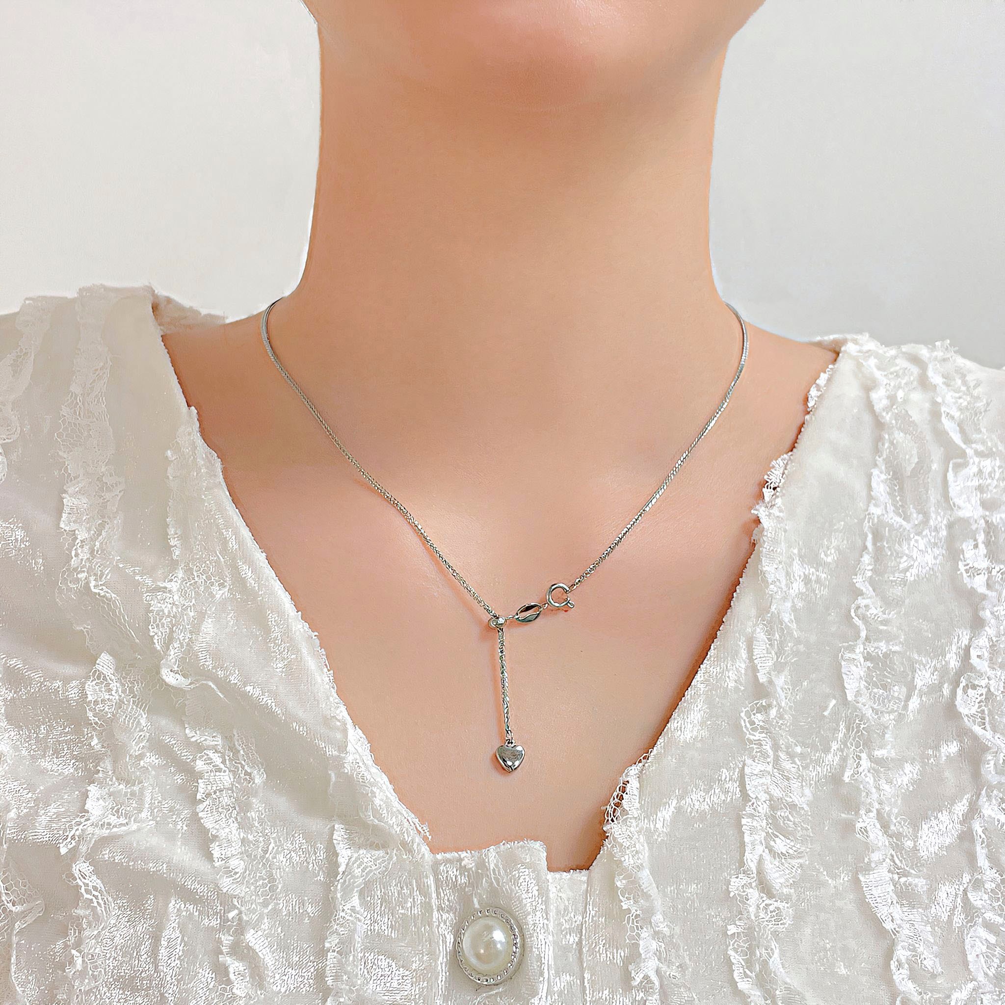 Firetti Y-Kette »Schmuck Geschenk Edelstahl Halsschmuck Halskette Ankerkette Herz«