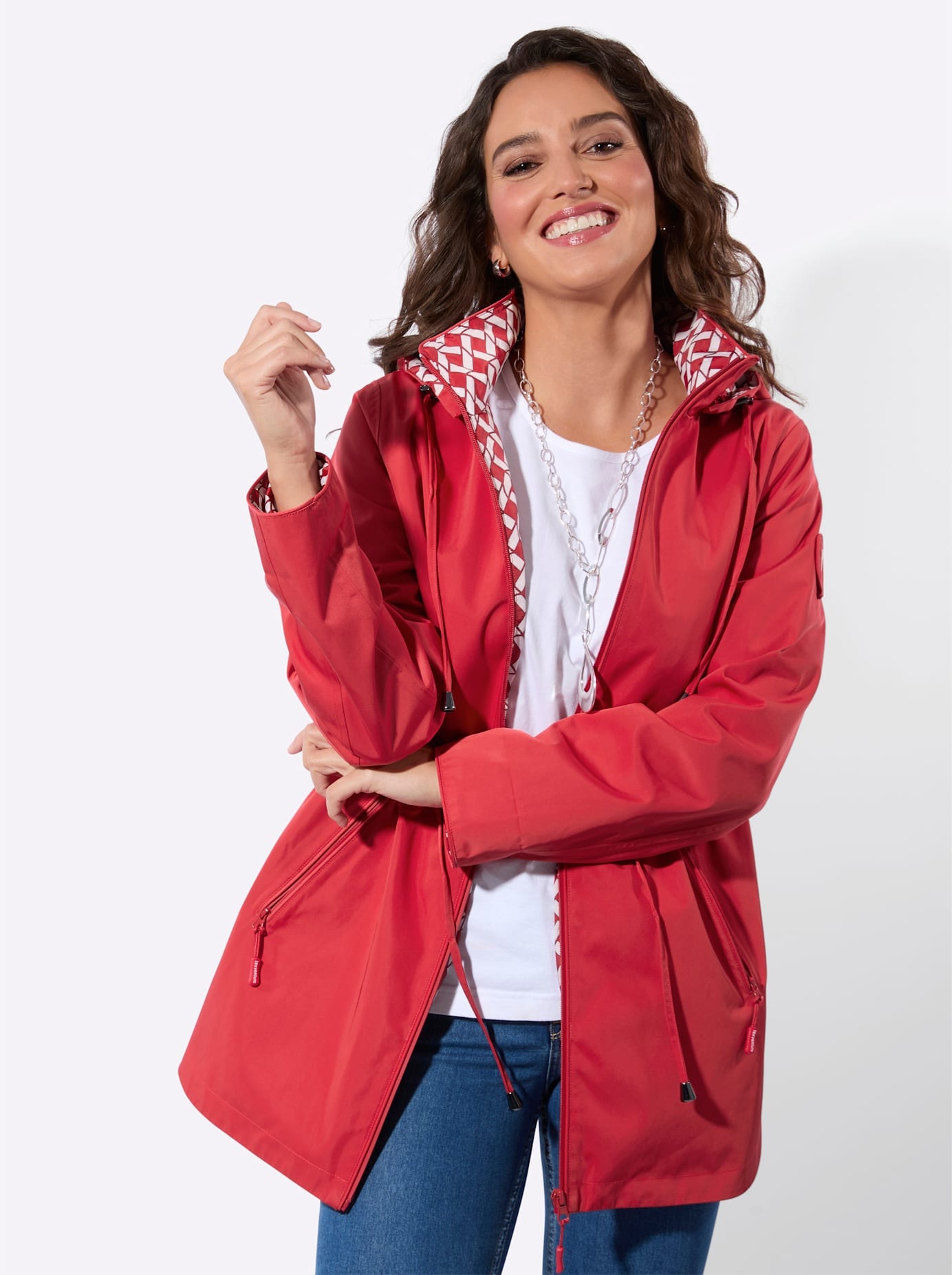 Casual Looks Funktionsjacke mit Kapuze günstig online kaufen