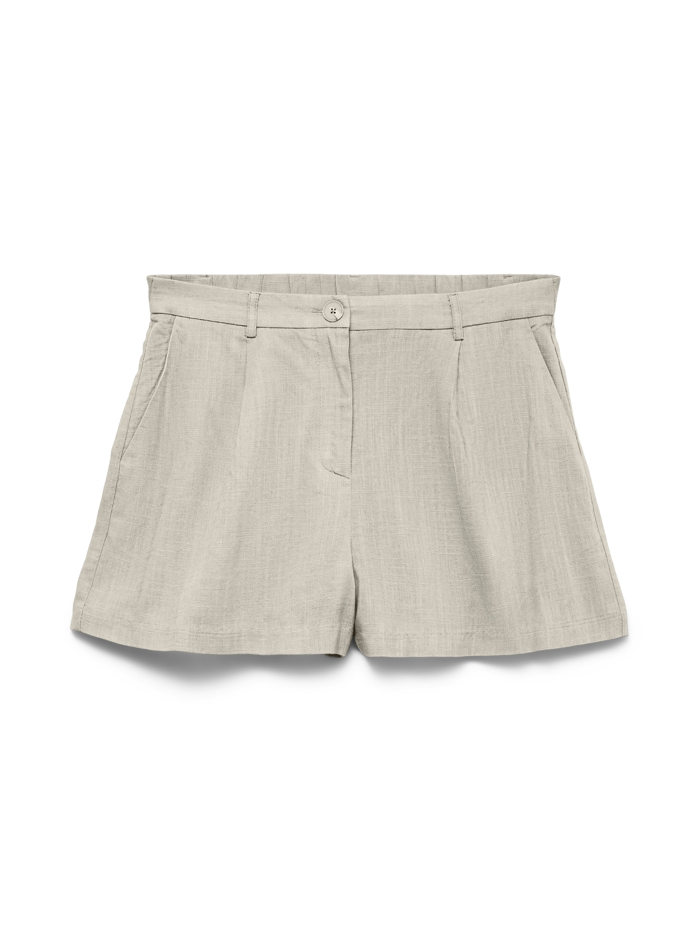 Vero Moda Shorts »VMROSIE MW SHORT SHORTS NOOS«  Viskosemischung, mit Leinen, regular waist, teil-elastisches Bündchen