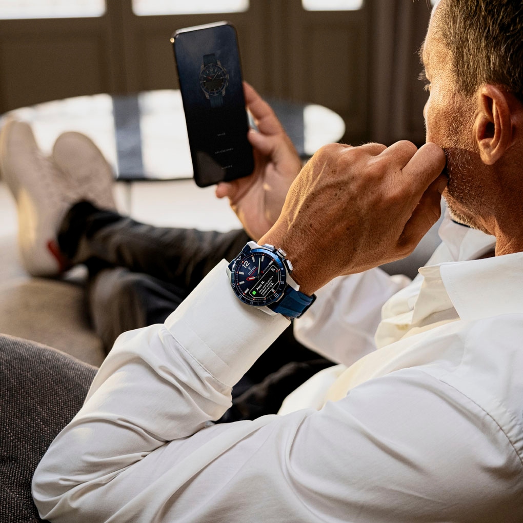 Festina Smartwatch »Connected D«, Armbanduhr, Herrenuhr, Titan, Silikonarmband)