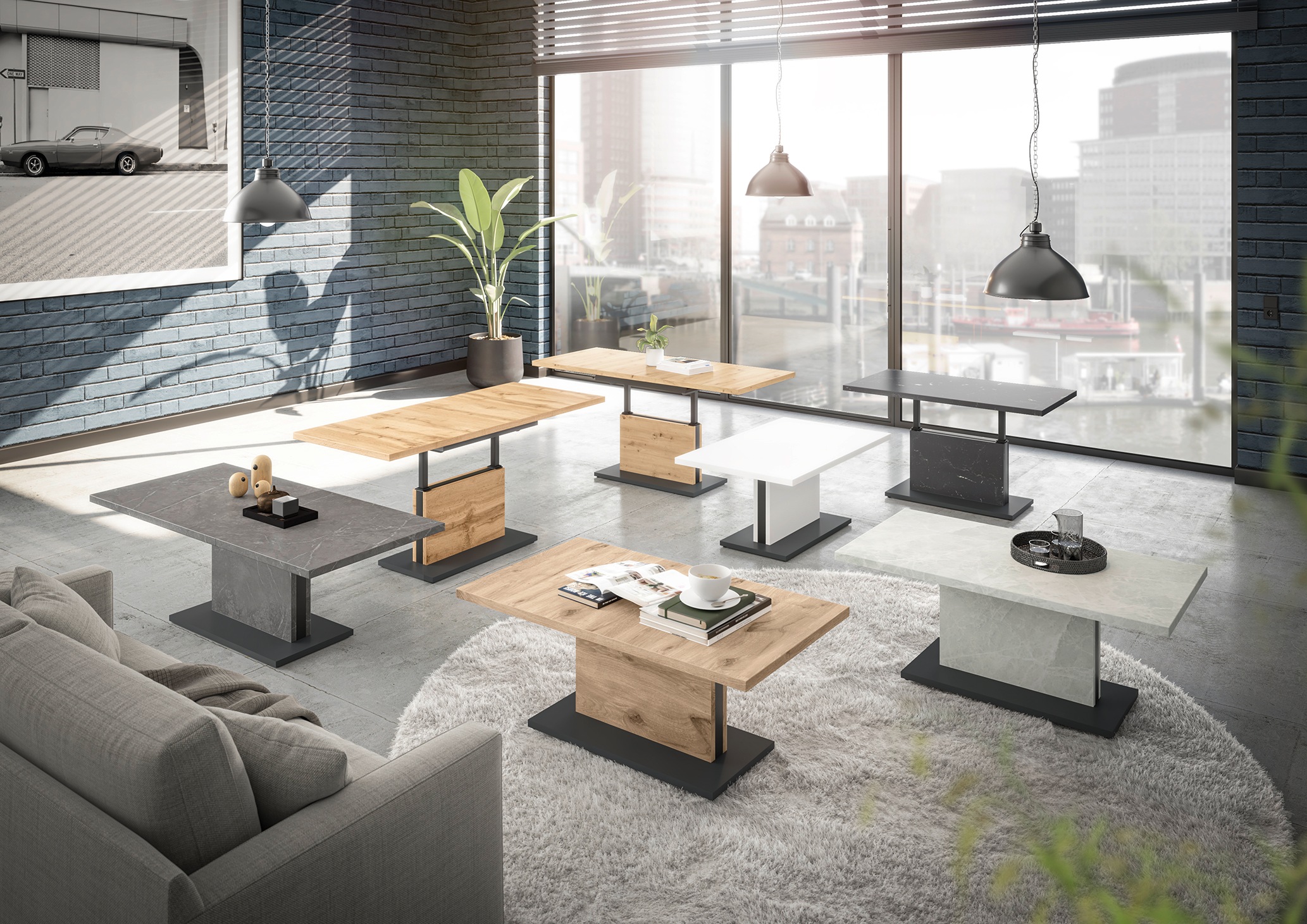 Mäusbacher "Lift Couchtisch" höhenverstellbar 56-75cm, Breite Tischplatte 1 günstig online kaufen