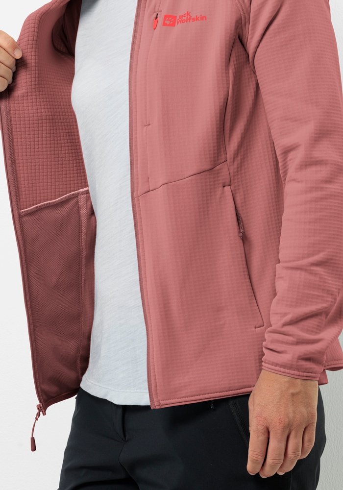 Jack Wolfskin Fleecejacke »KOLBENBERG HOODED FZ W«, mit Kapuze