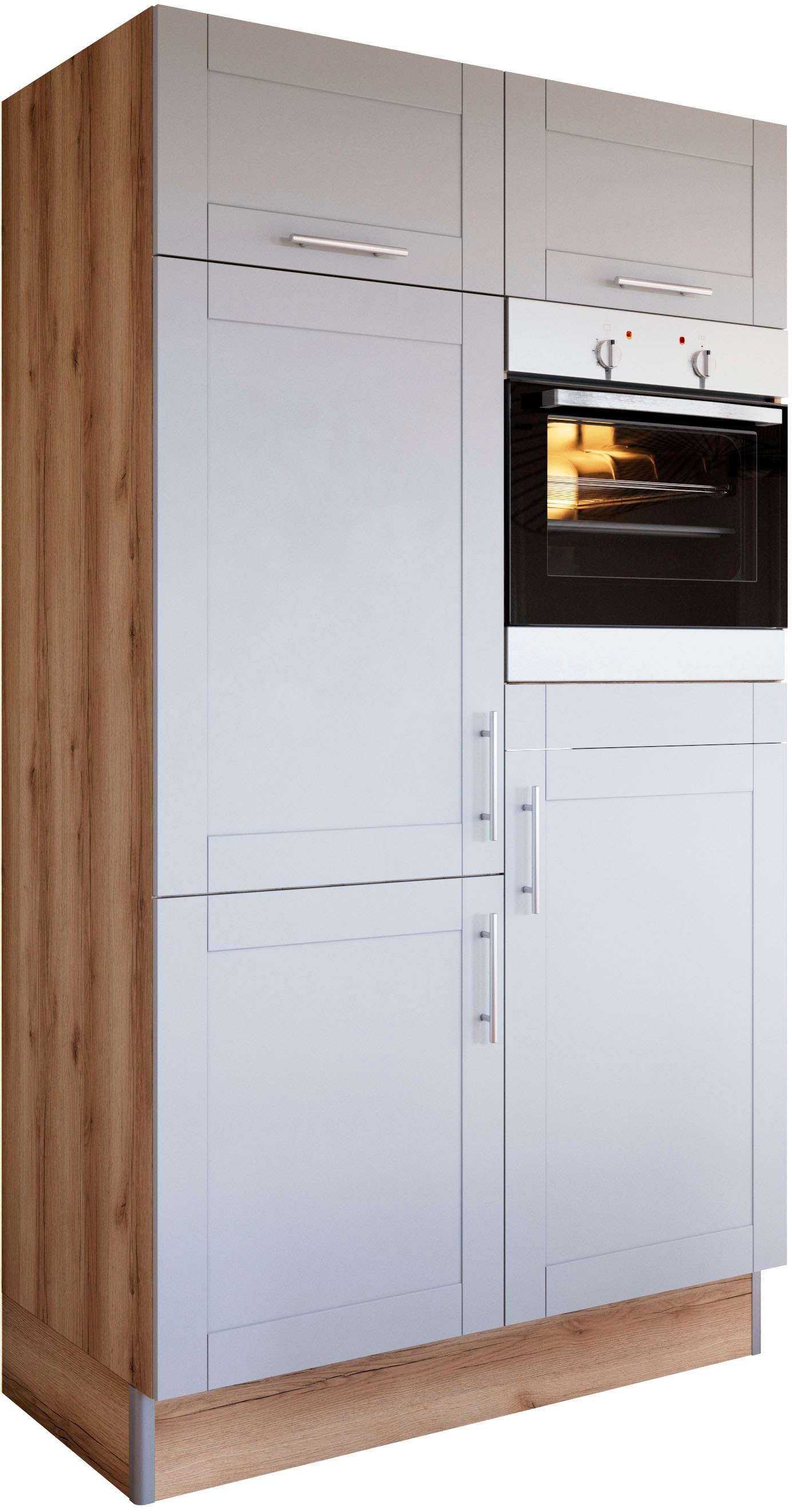 OPTIFIT Küche »Ahus, Back-/Kühlmodul«, Breite 120 cm, wahlw. mit E-Geräten, Soft Close Funktion, MDF Fronten